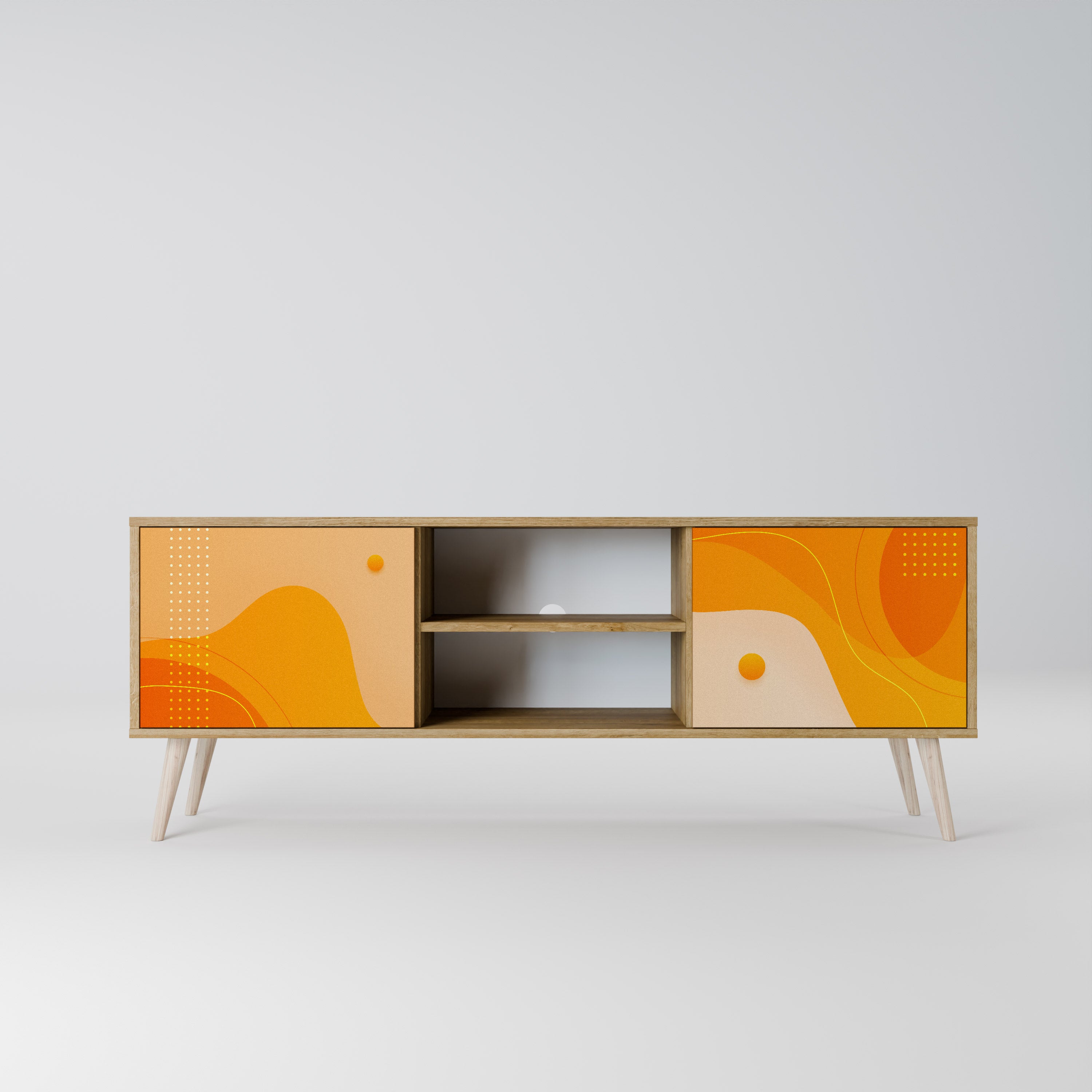 ORANGE ARRANGEMENT 2-Door TV Cabinet