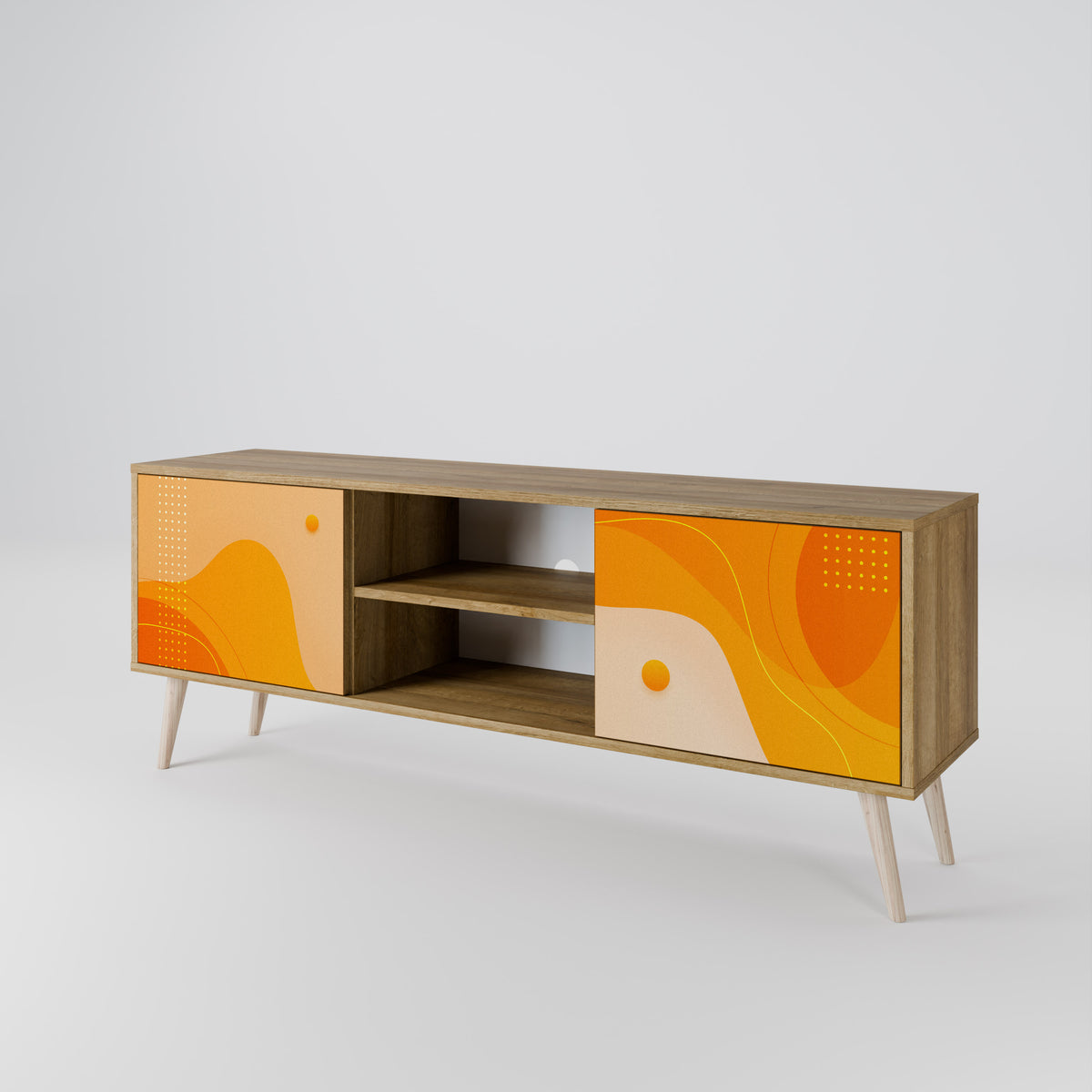 ORANGE ARRANGEMENT Dvoudveřový TV stolek