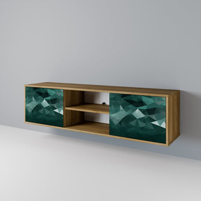 POLYGONAL FLOATING Dvoudveřový TV stolek