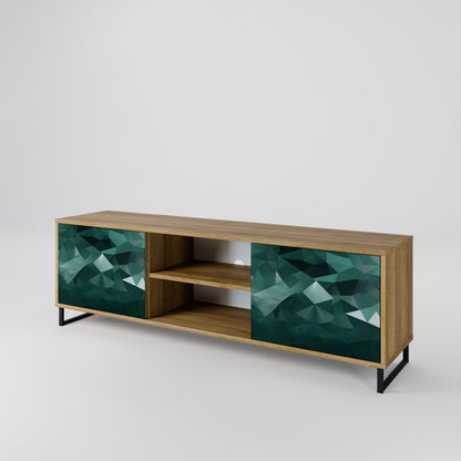 POLYGONAL FLOATING Dvoudveřový TV stolek
