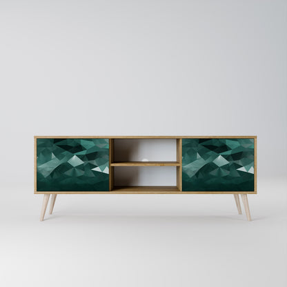 POLYGONAL FLOATING Dvoudveřový TV stolek