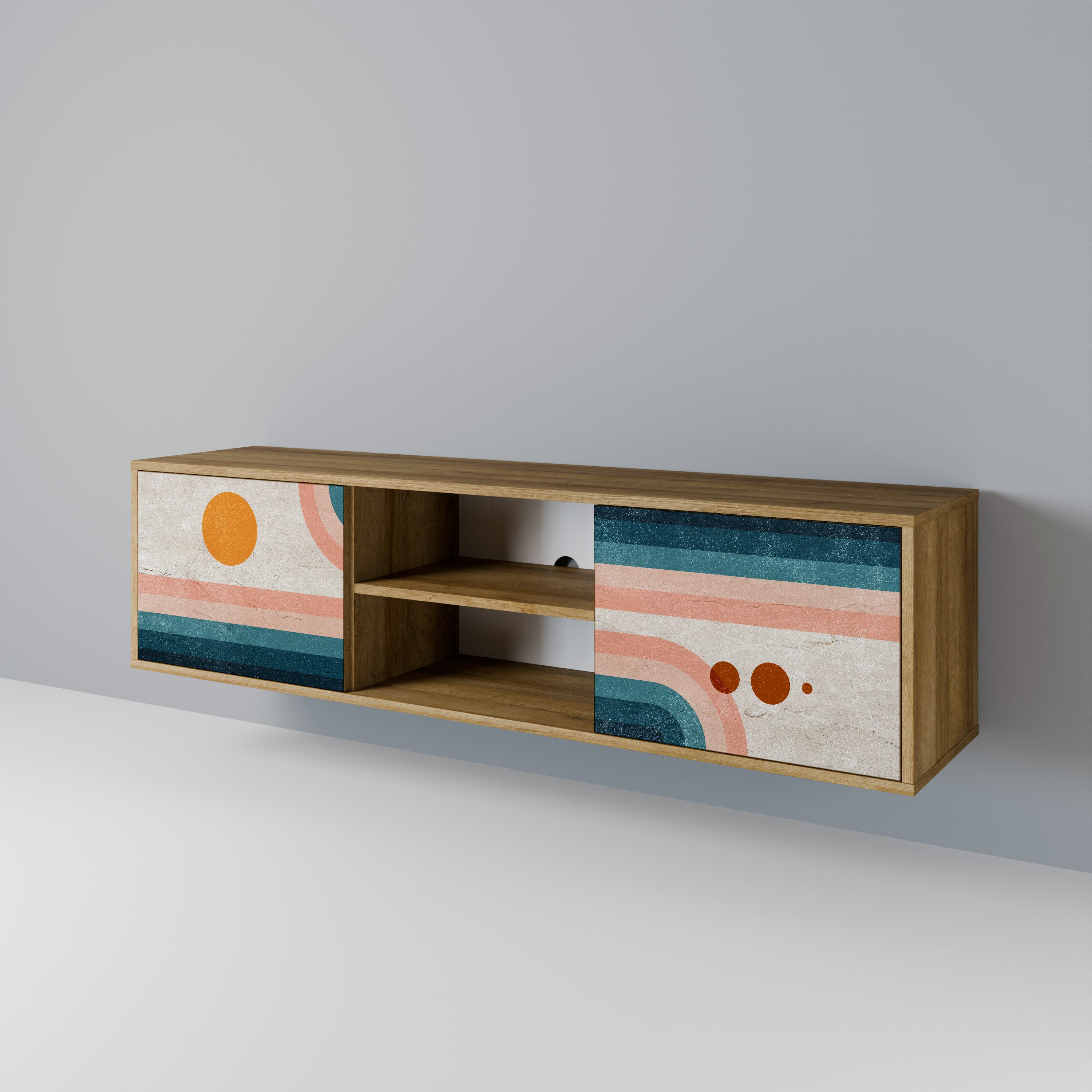 TWO HALVES 2-Door TV Cabinet