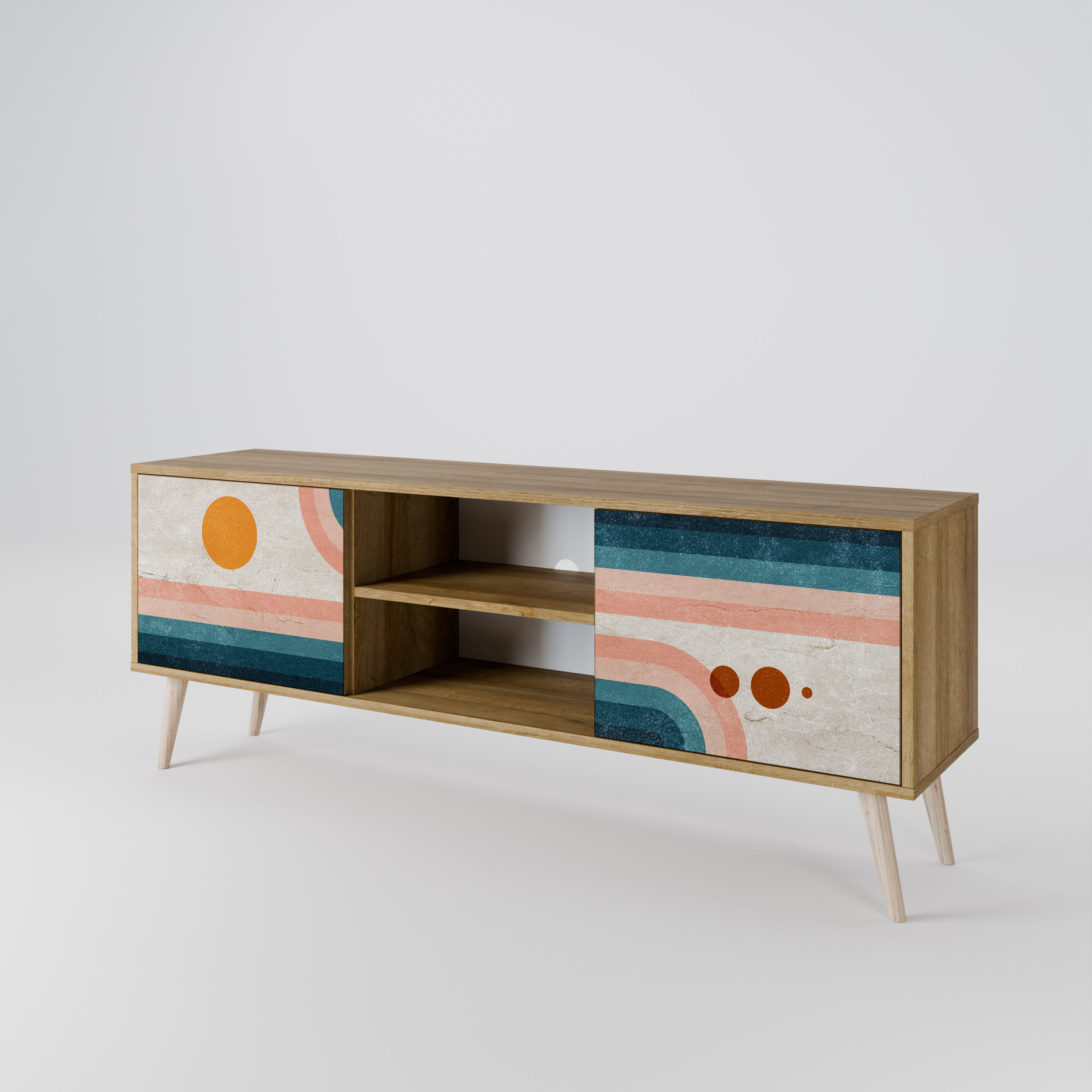 TWO HALVES 2-Door TV Cabinet