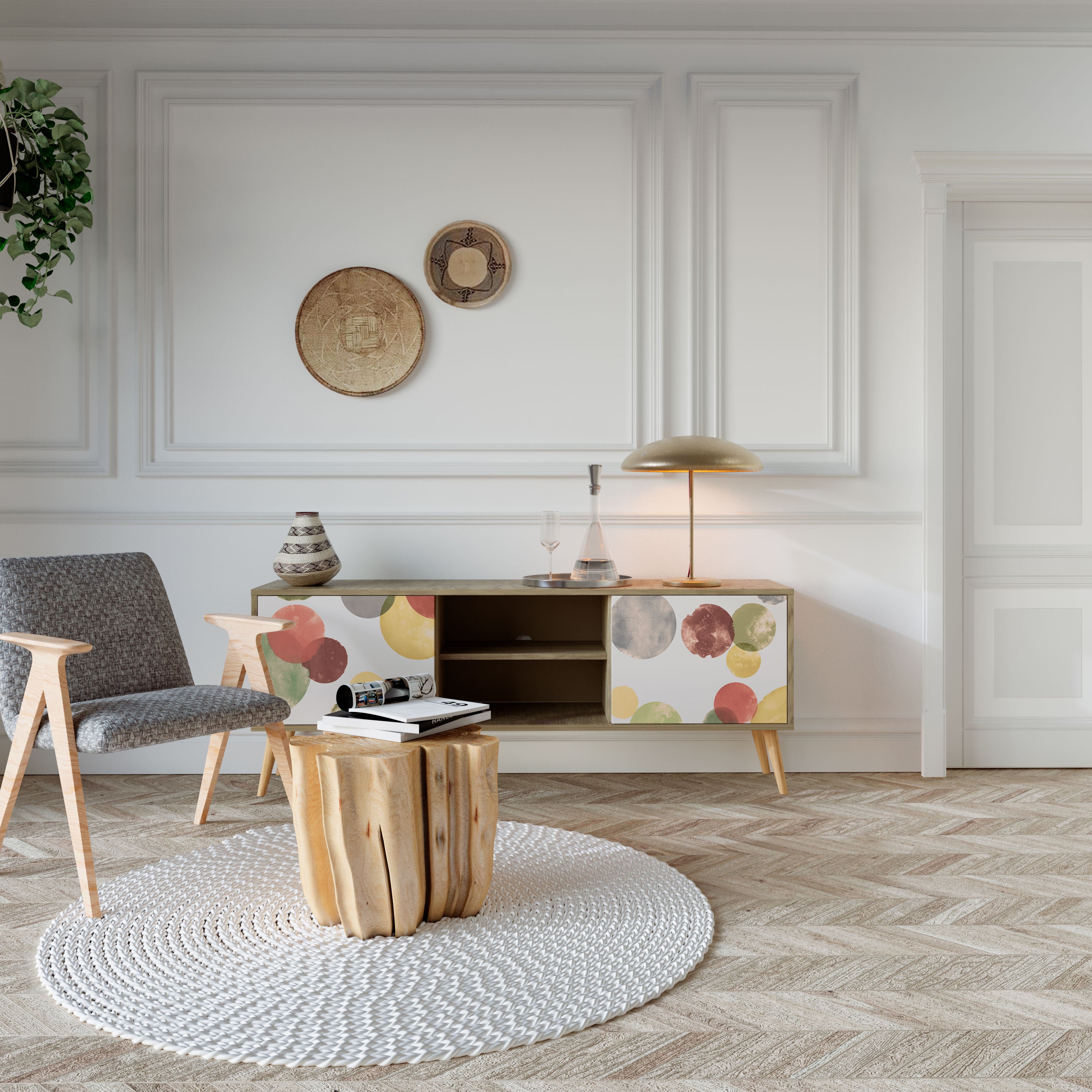 FLEETING HAPPINESS 2-Door TV Cabinet