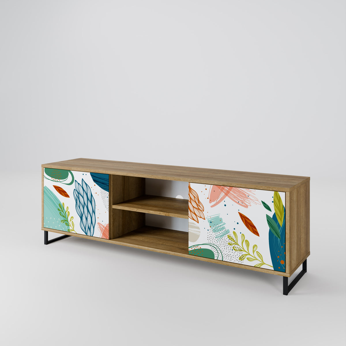 BOTANICAL HURRICANE Dvoudveřový TV stolek