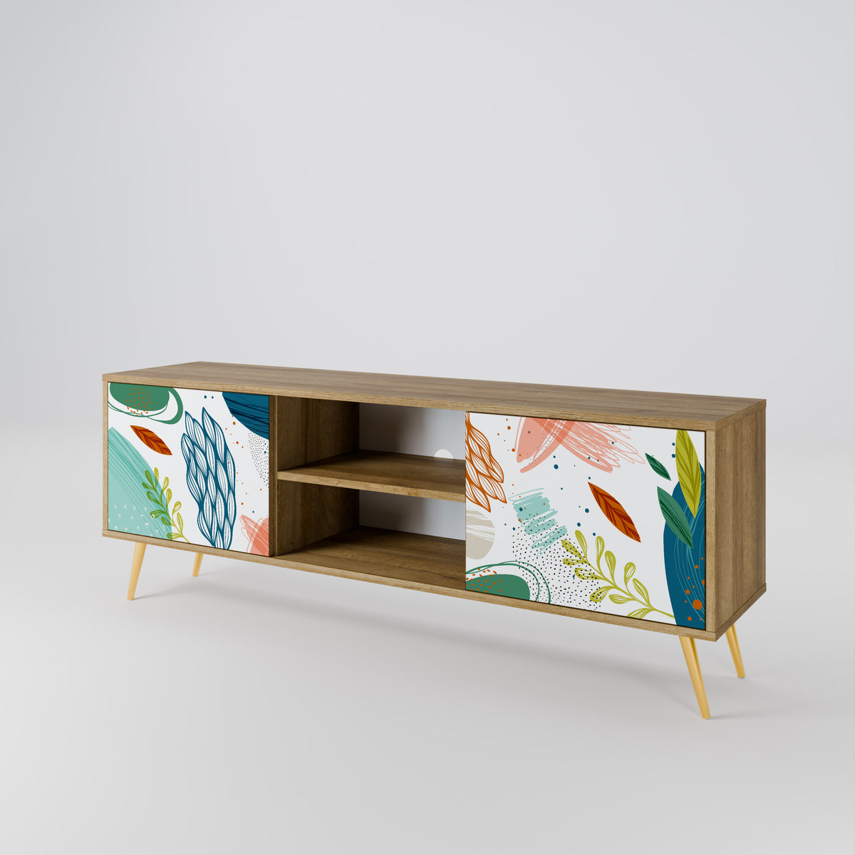 BOTANICAL HURRICANE Dvoudveřový TV stolek