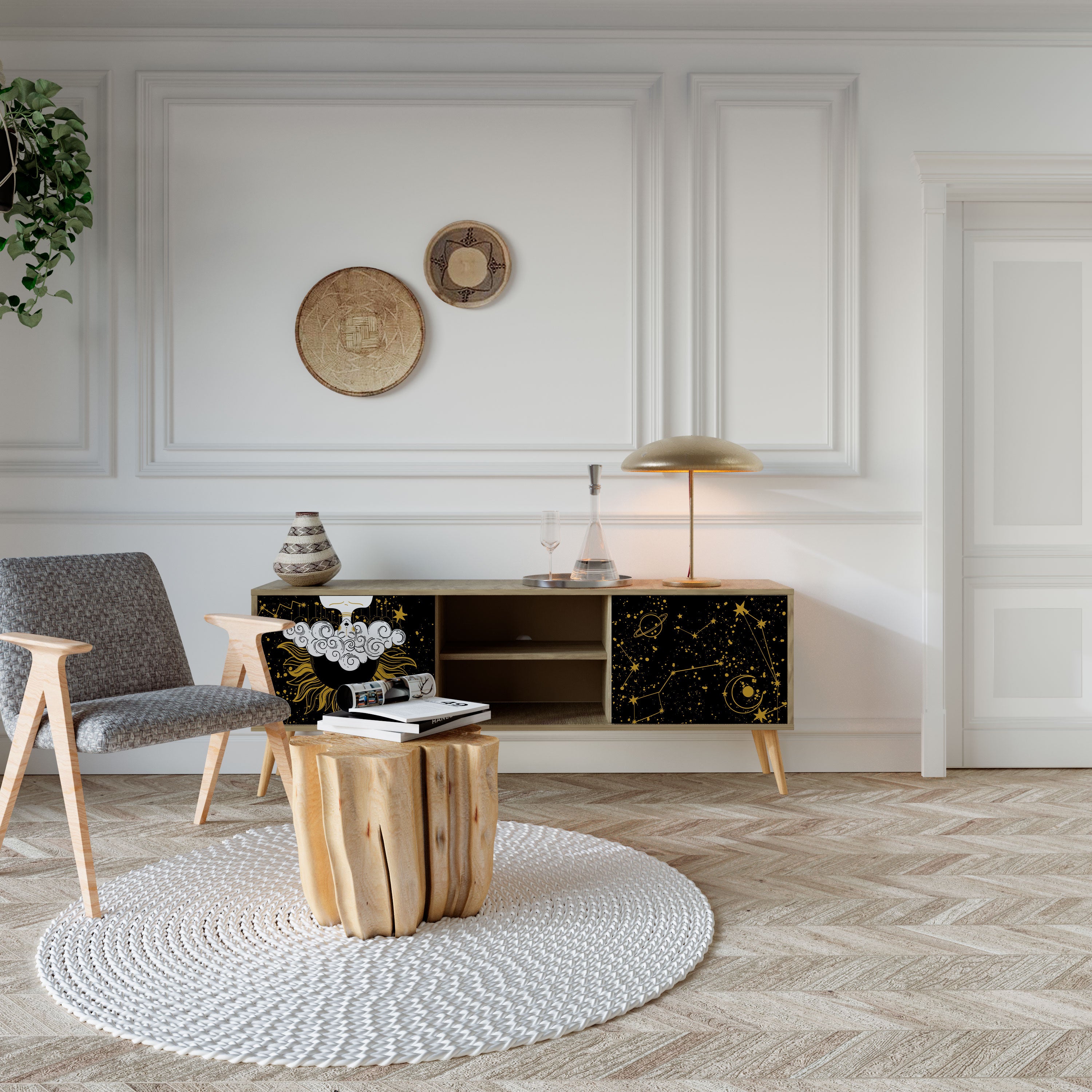 STELLAR CONSTELLATIONS 2-Door TV Cabinet