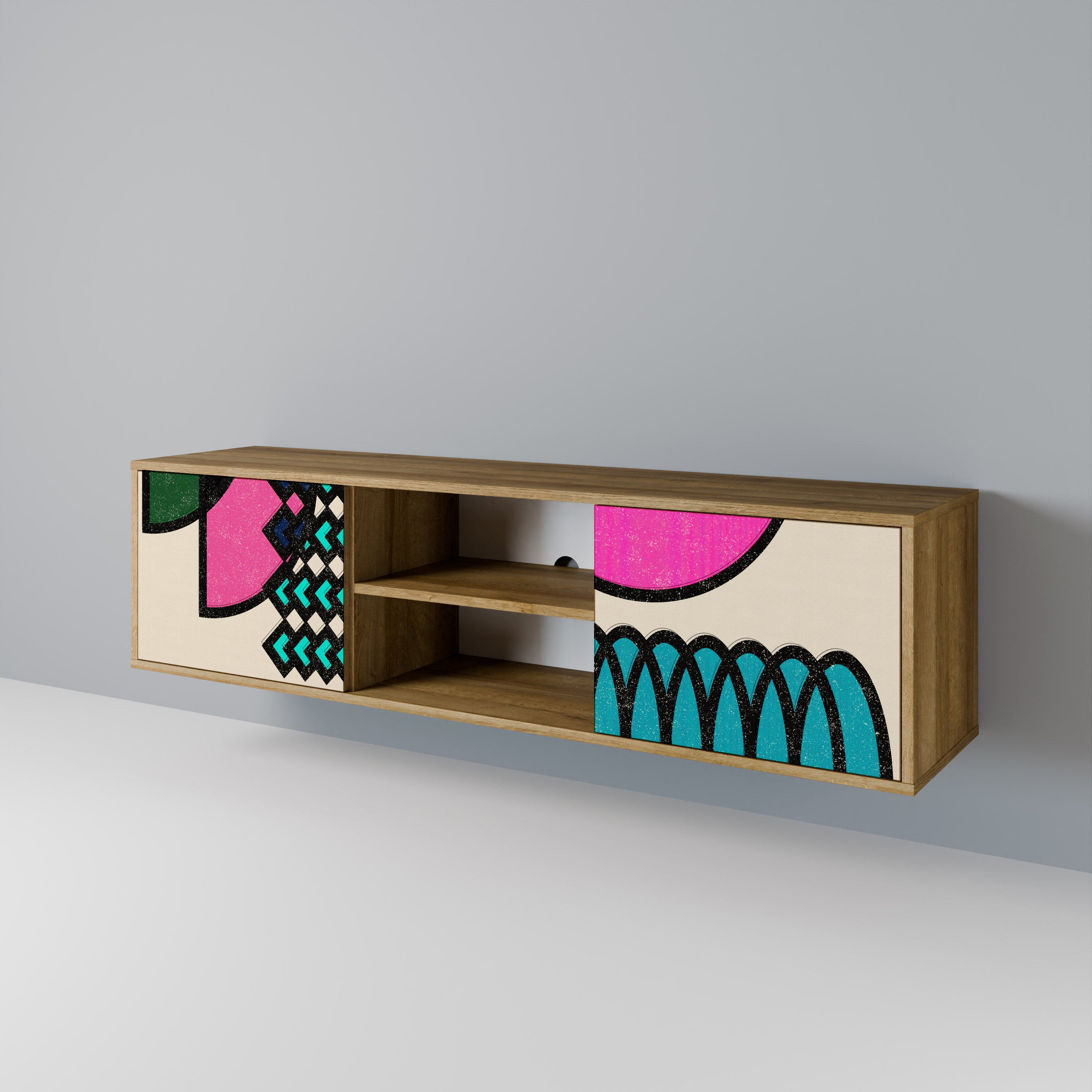 GEOMETRIC RHAPSODY 2-Door TV Cabinet