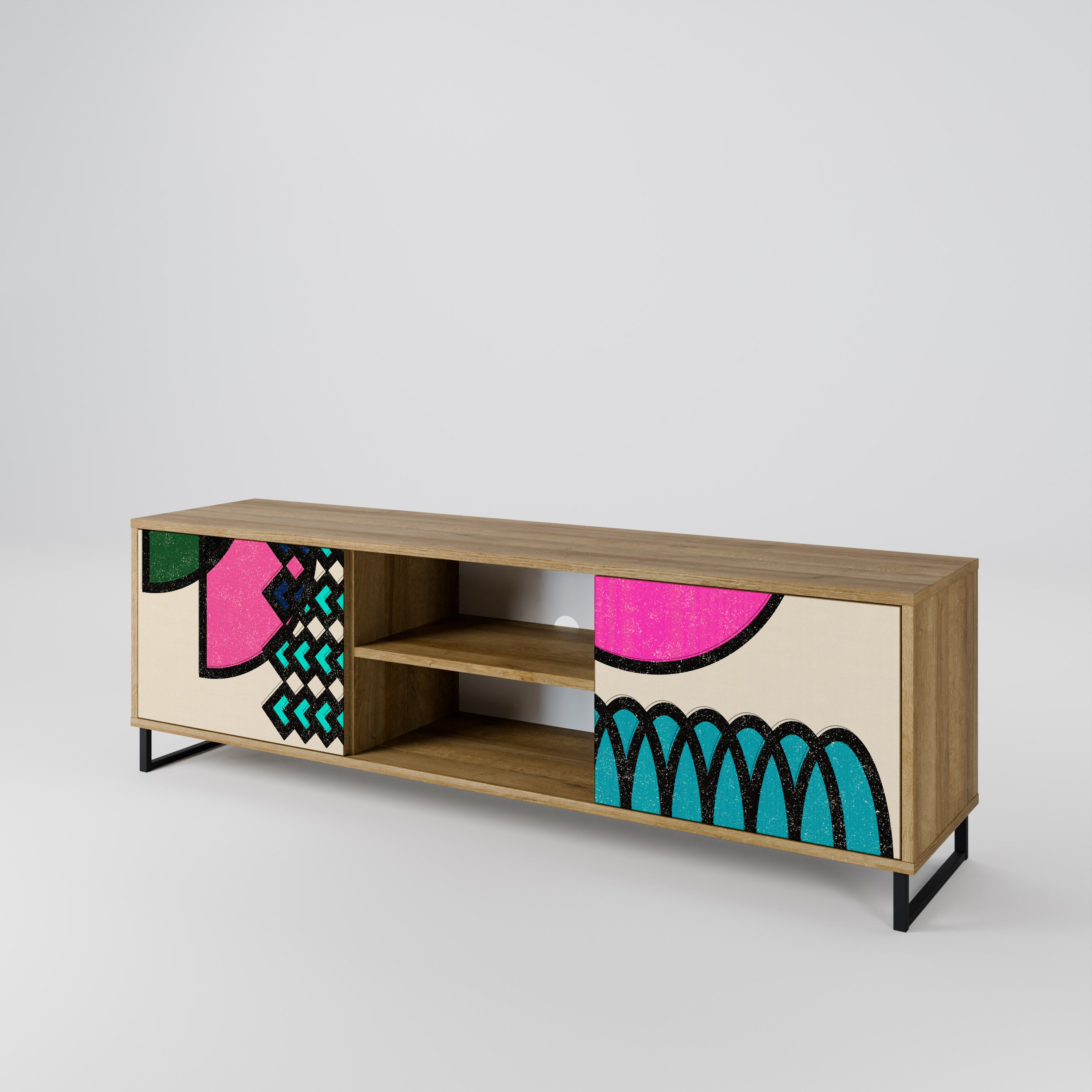 GEOMETRIC RHAPSODY 2-Door TV Cabinet