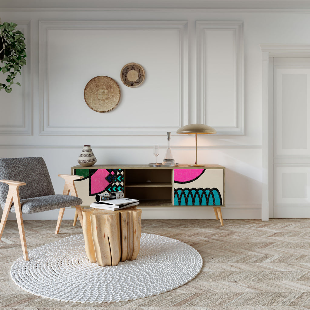 GEOMETRIC RHAPSODY 2-Door TV Cabinet