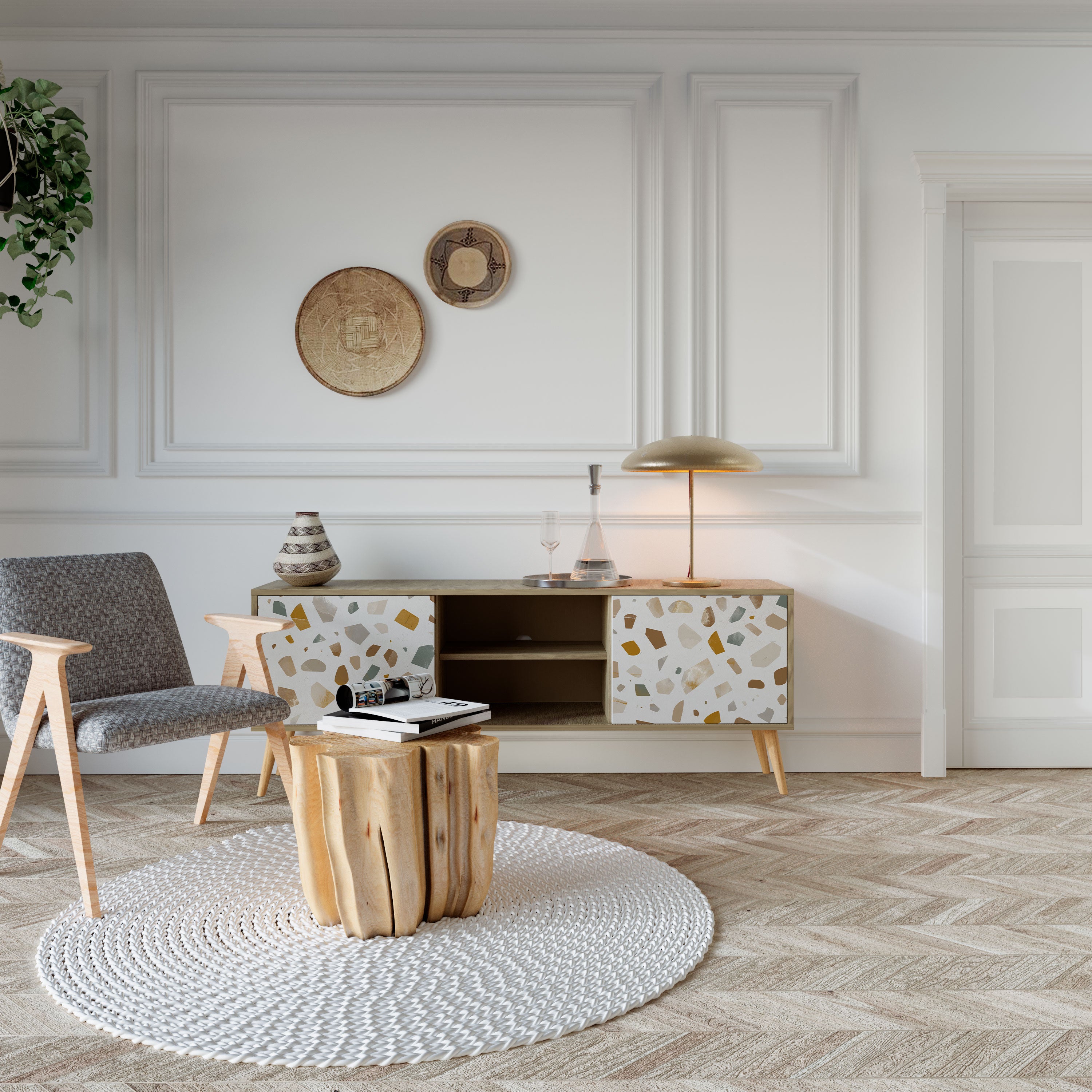 PIECES OF TOMORROW 2-Door TV Cabinet