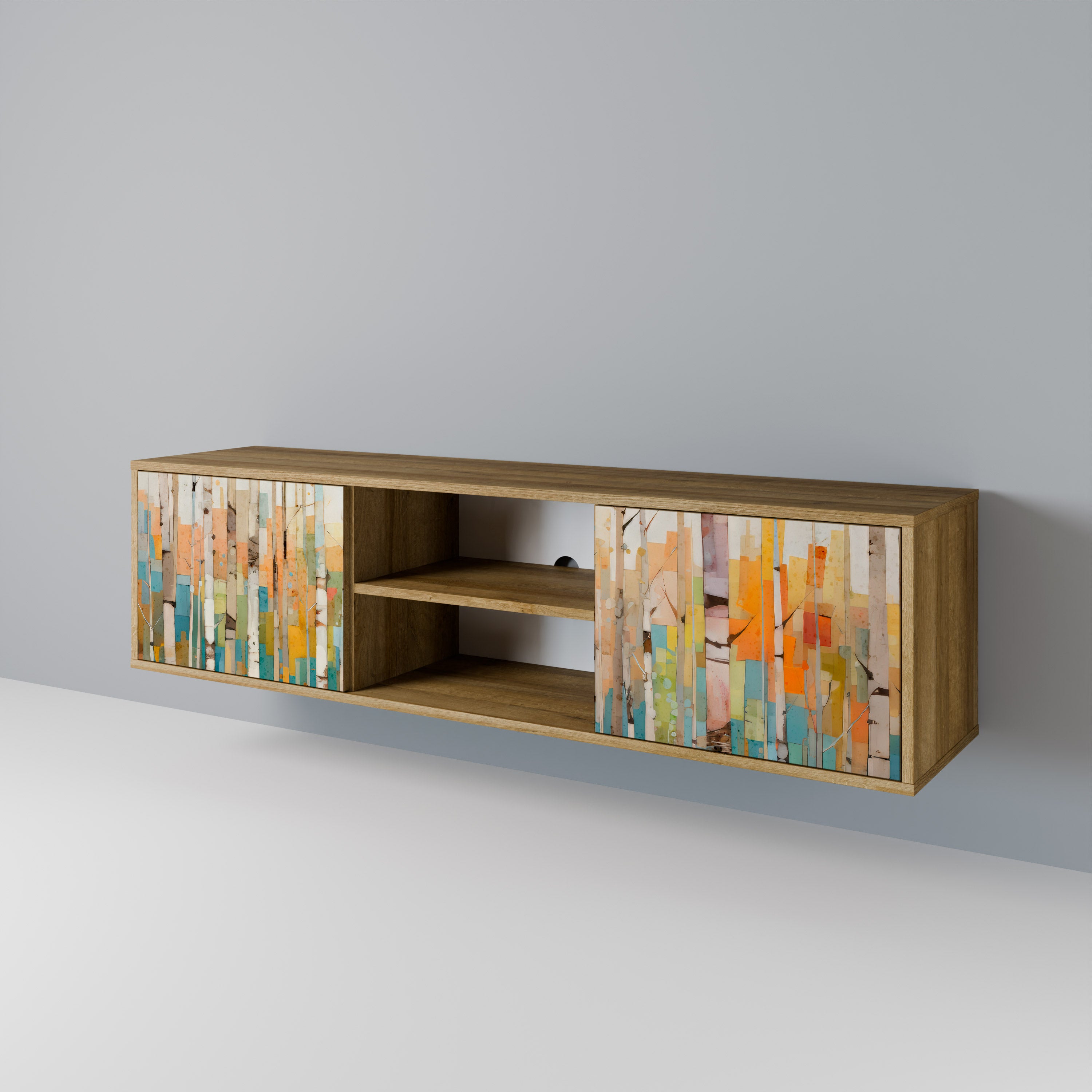 BIRCH KALEIDOSCOPE 2-Door TV Cabinet