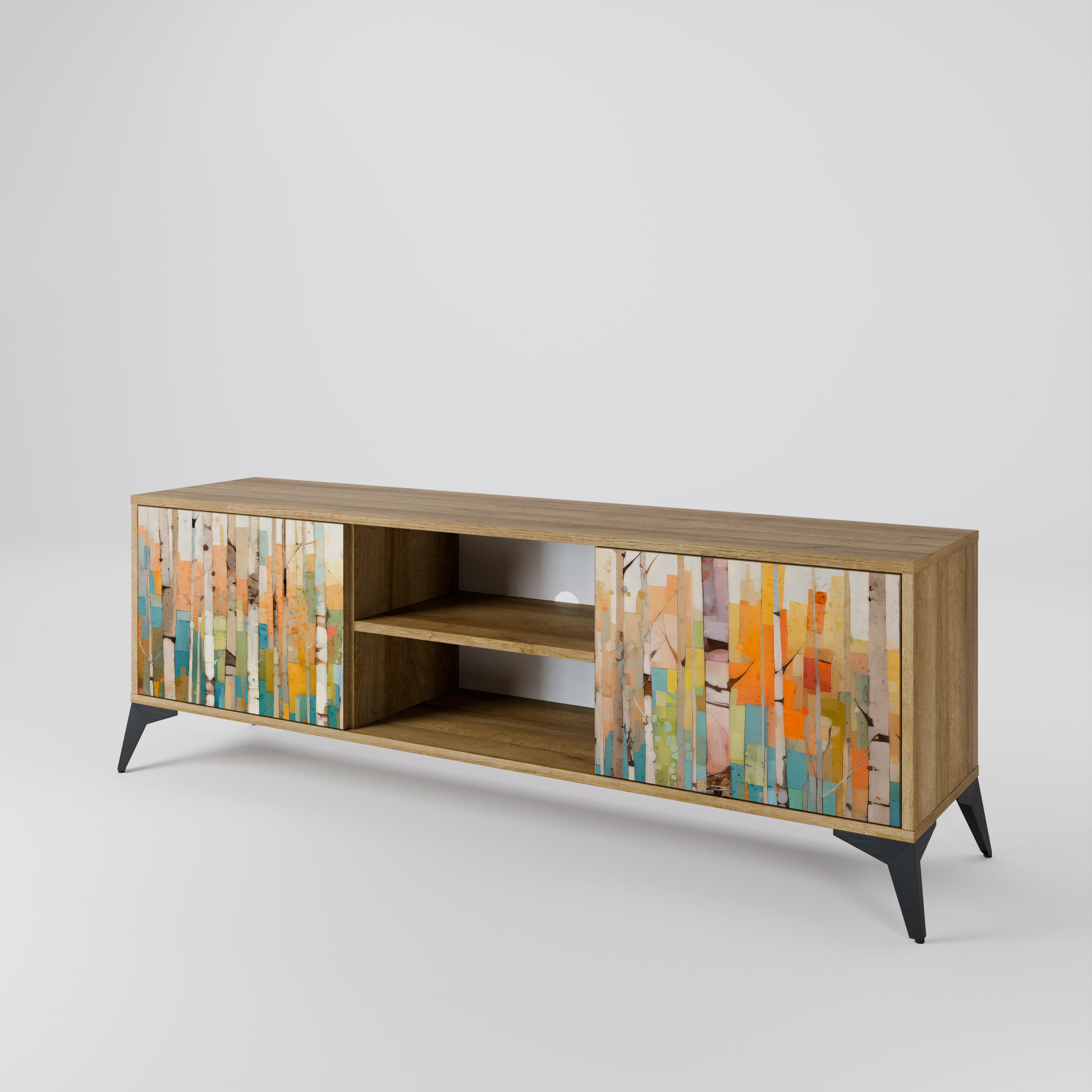 BIRCH KALEIDOSCOPE 2-Door TV Cabinet