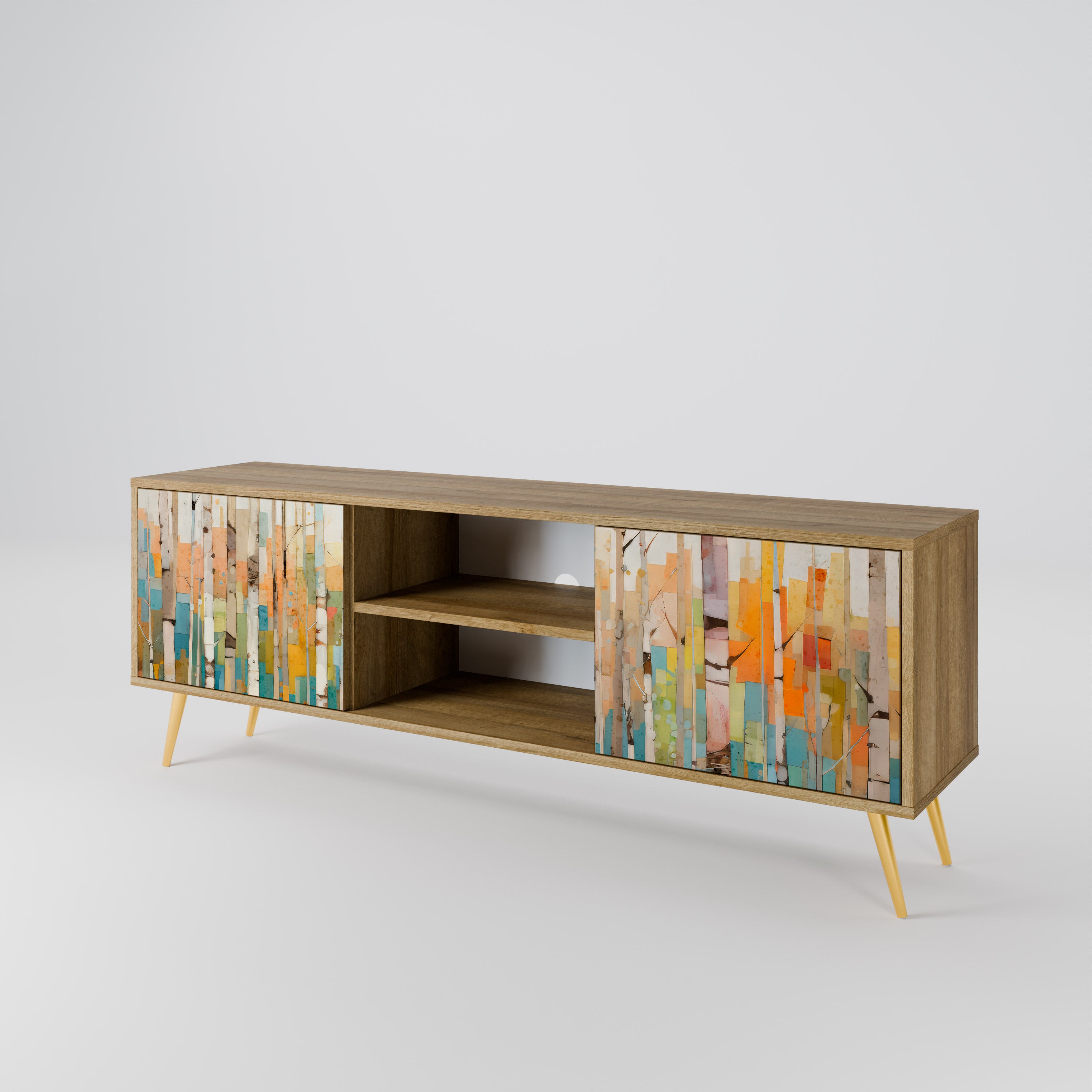 BIRCH KALEIDOSCOPE 2-Door TV Cabinet