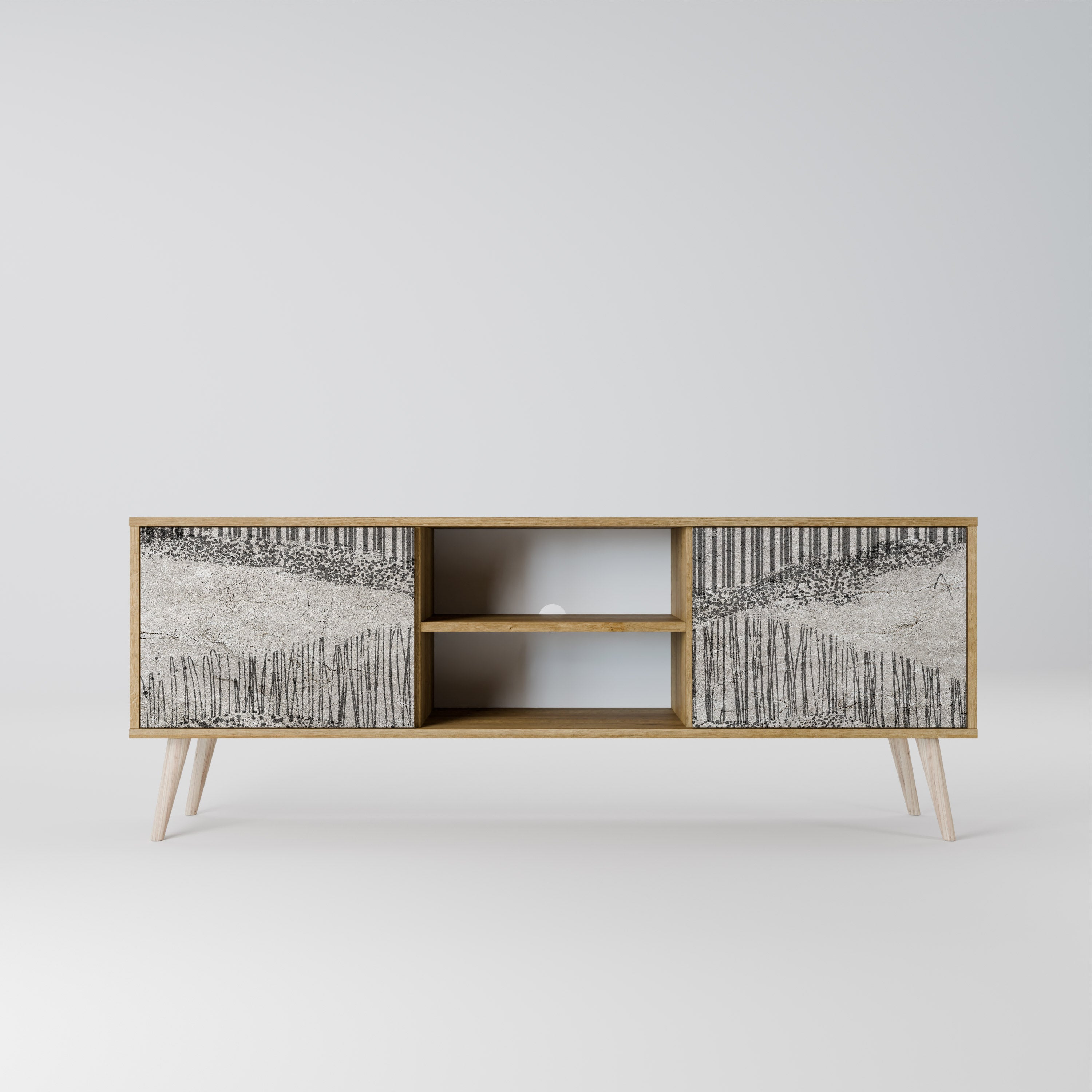 GRAIN LINES 2-Door TV Cabinet