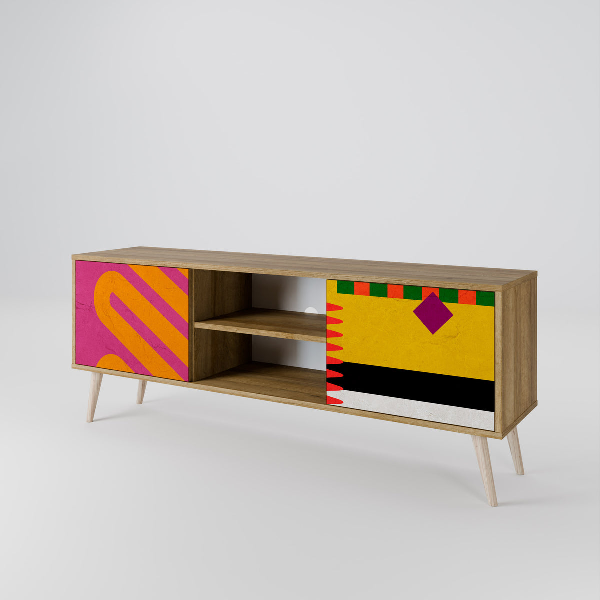 VIVID ART Dvoudveřový TV stolek