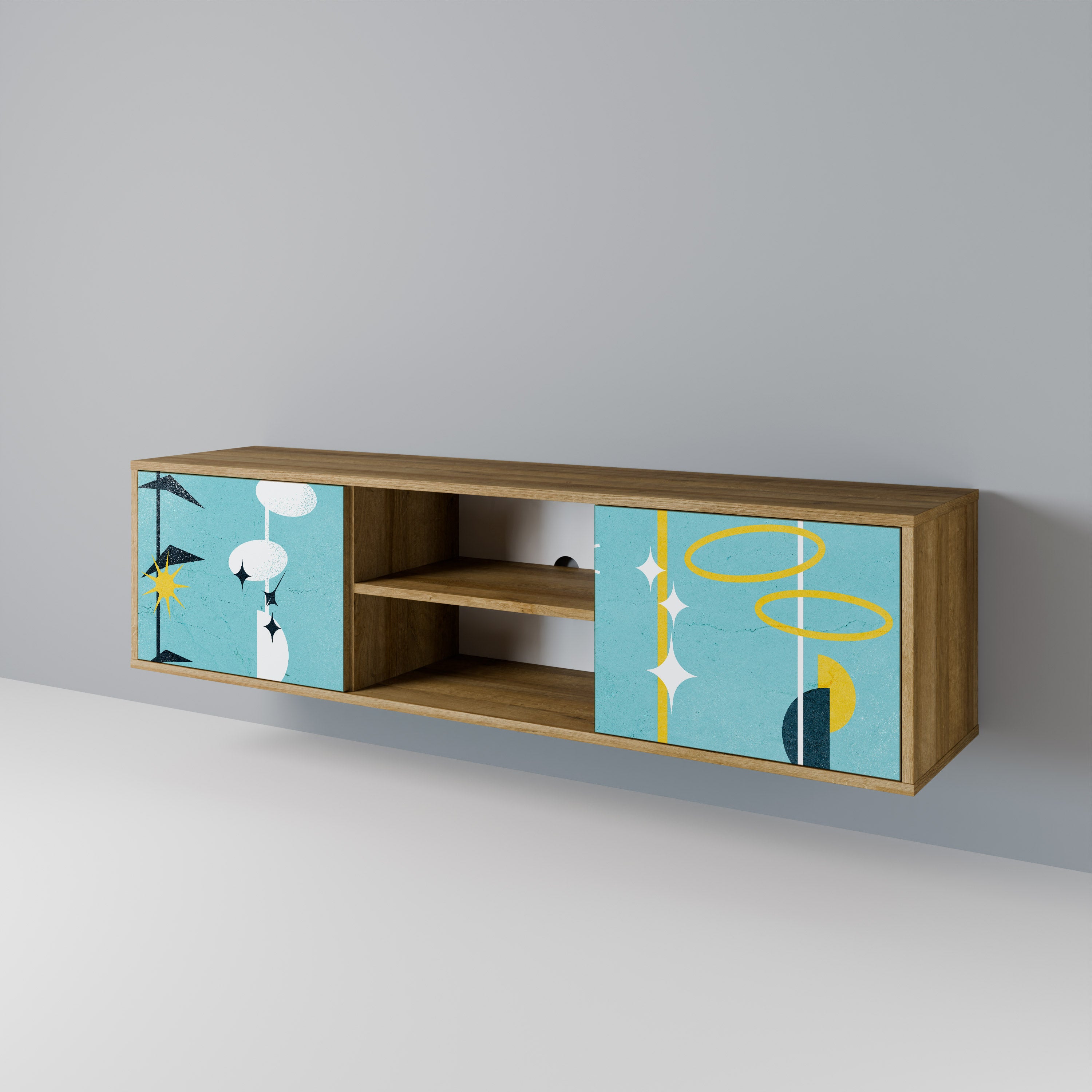 PATHS TO HAPPINESS 2-Door TV Cabinet
