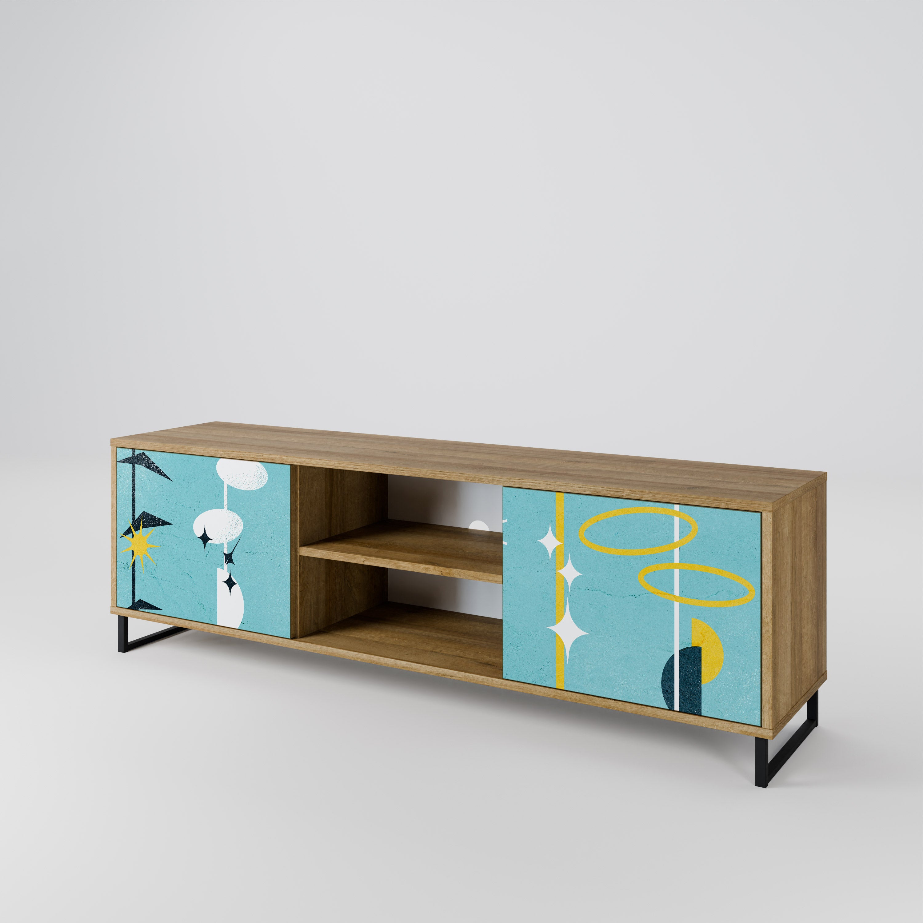 PATHS TO HAPPINESS 2-Door TV Cabinet