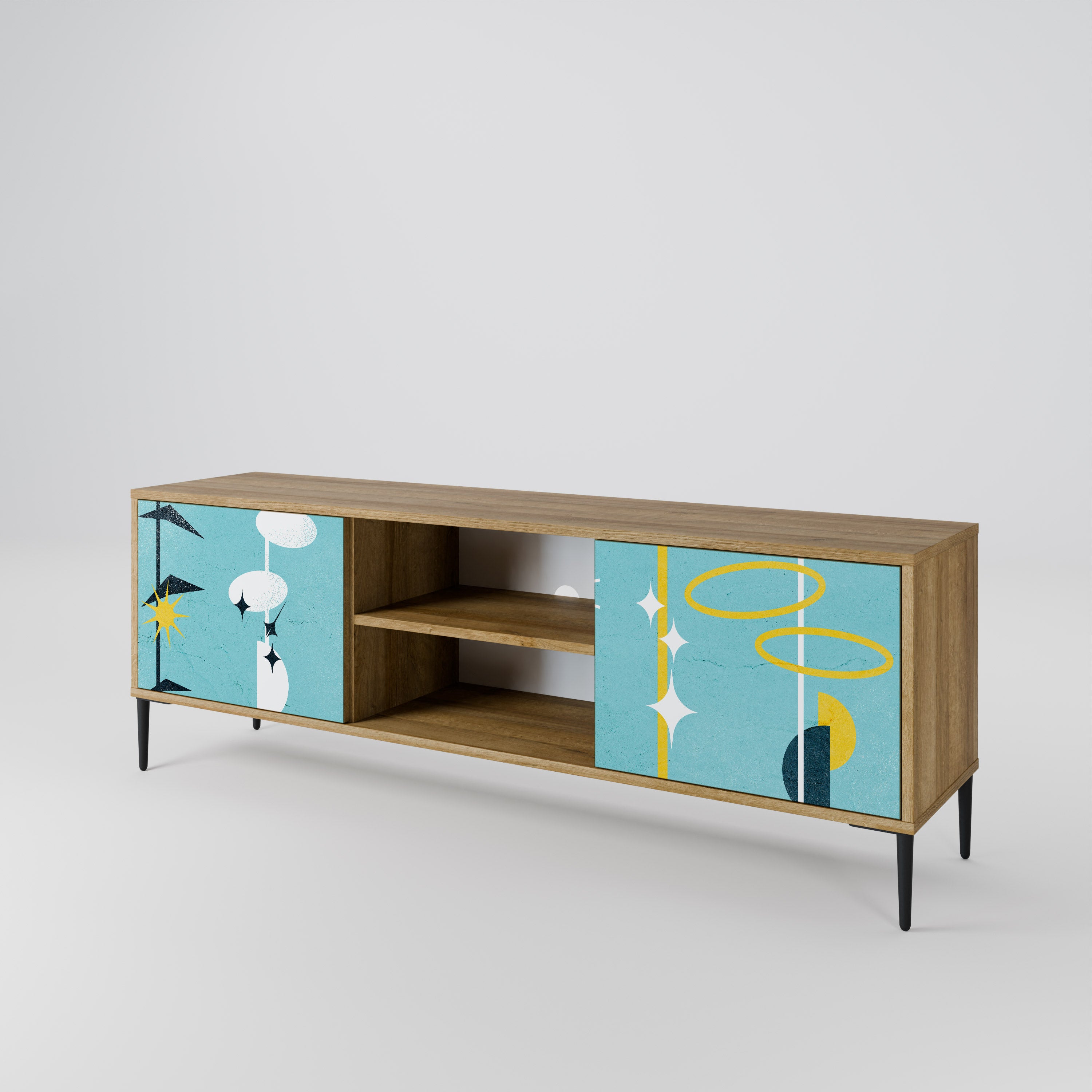PATHS TO HAPPINESS 2-Door TV Cabinet