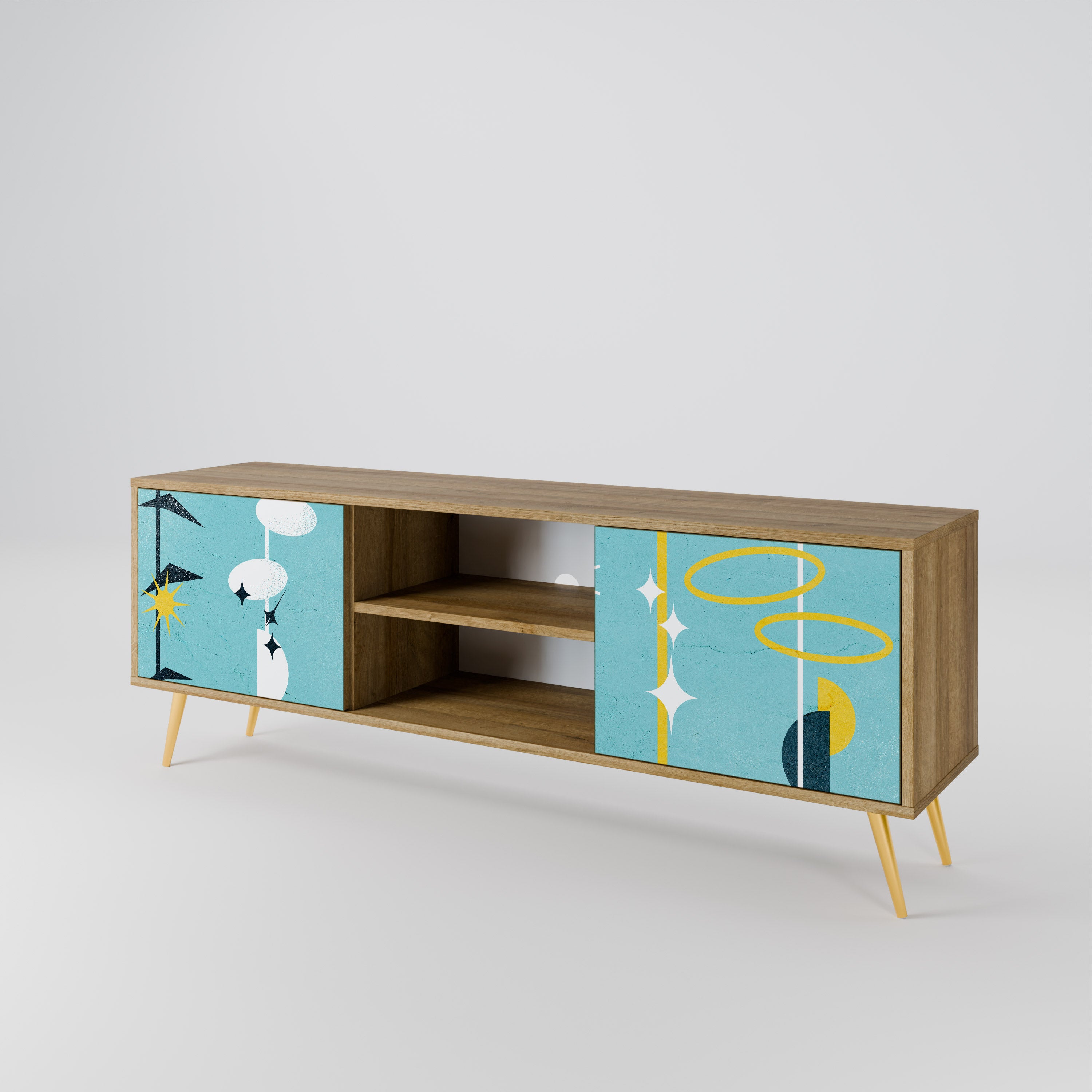 PATHS TO HAPPINESS 2-Door TV Cabinet