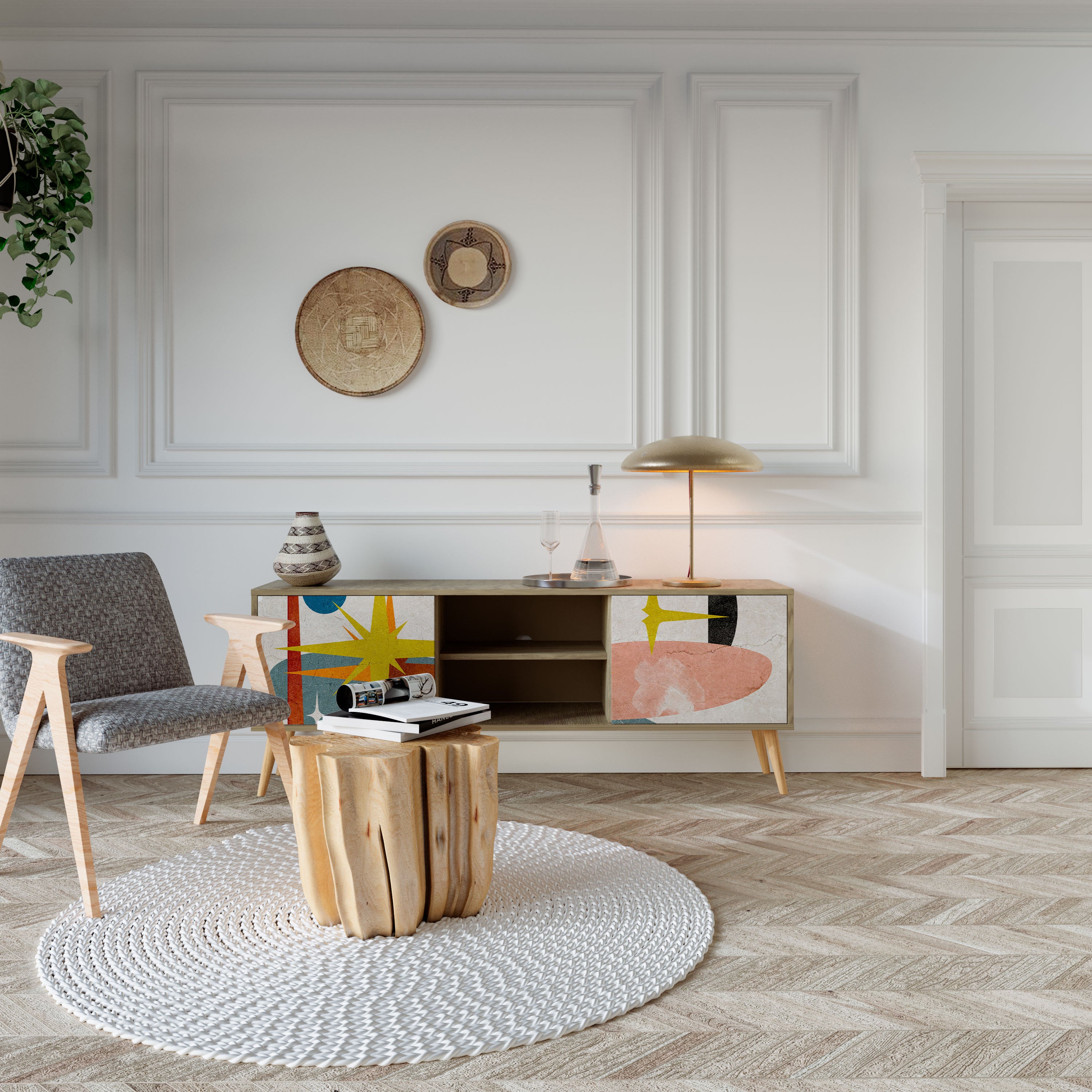 INTERSTELLAR VIBES 2-Door TV Cabinet