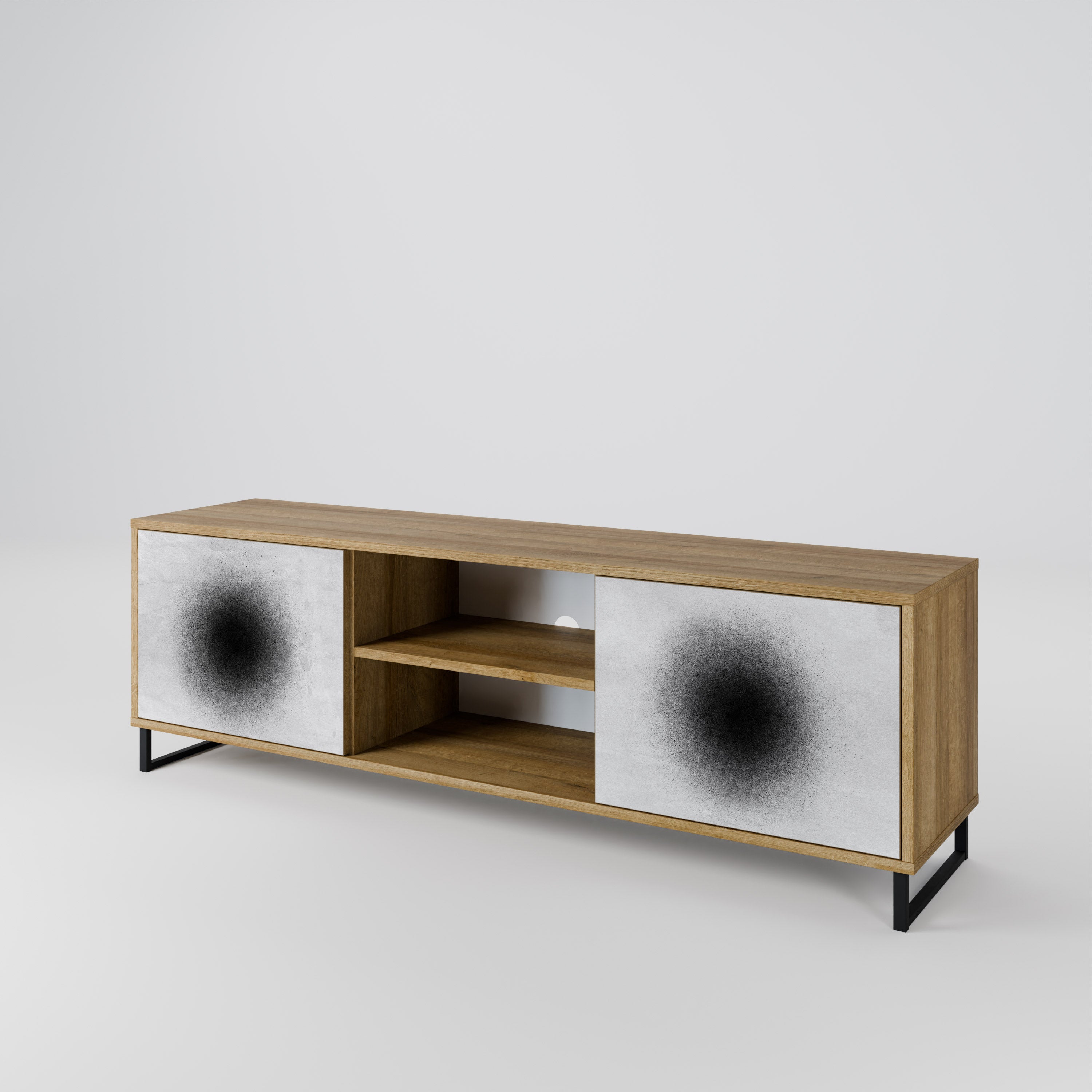 BLACK HOLE 2-Door TV Cabinet