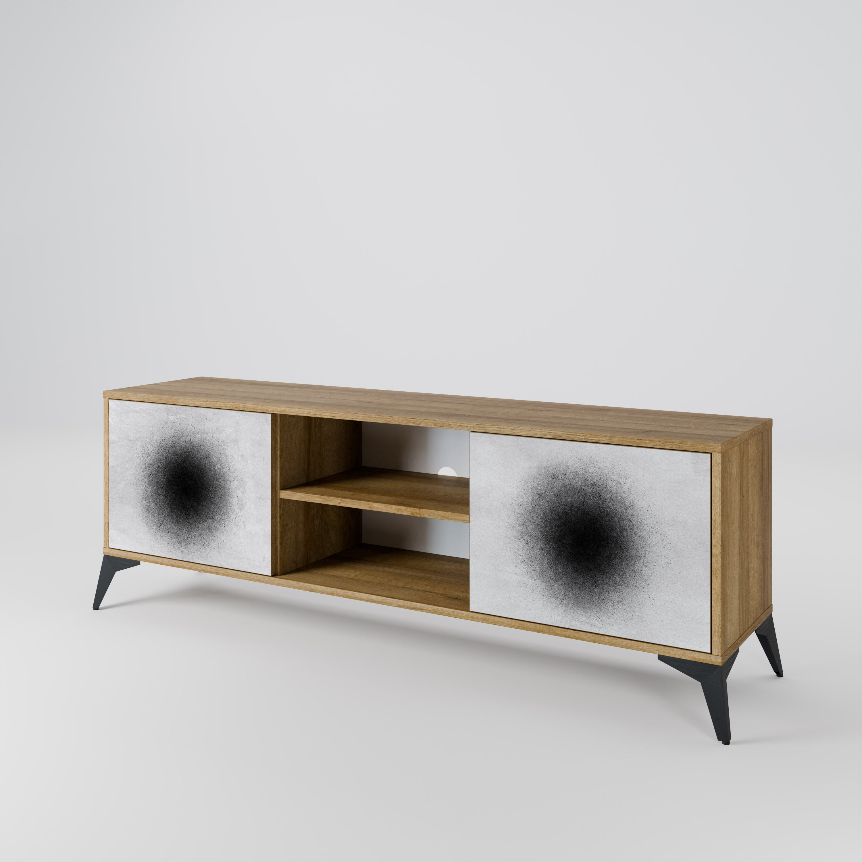 BLACK HOLE 2-Door TV Cabinet