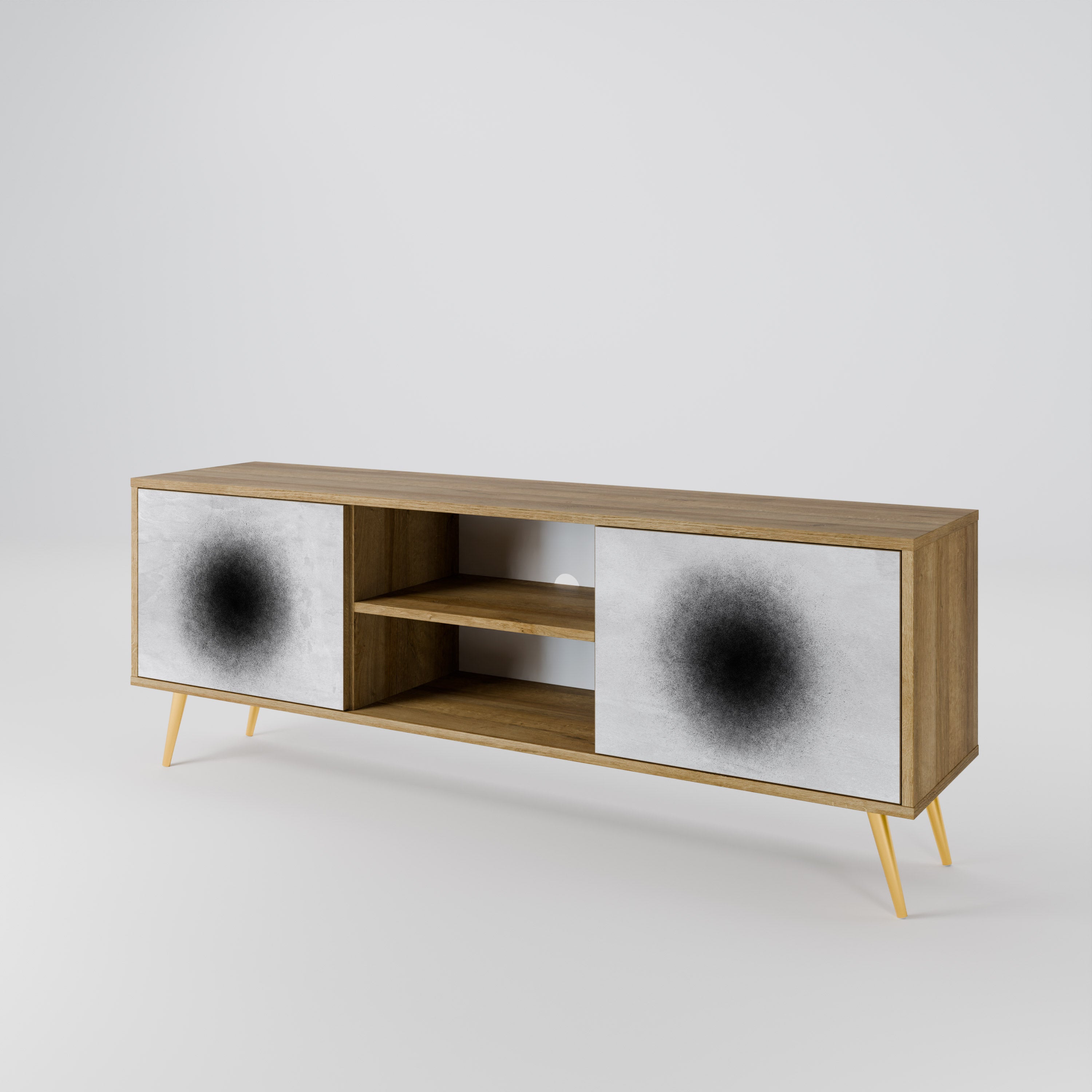 BLACK HOLE 2-Door TV Cabinet
