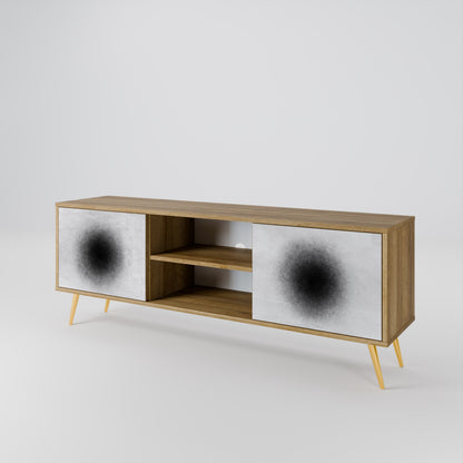 BLACK HOLE Dvoudveřový TV stolek