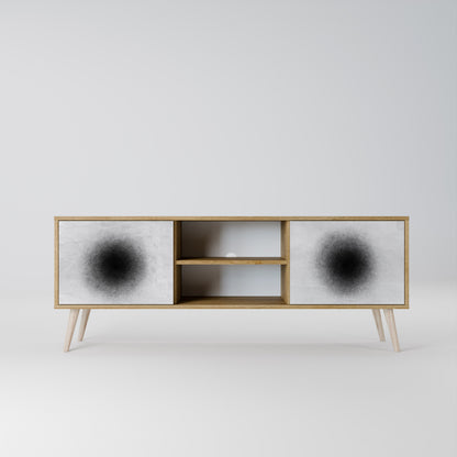 BLACK HOLE Dvoudveřový TV stolek
