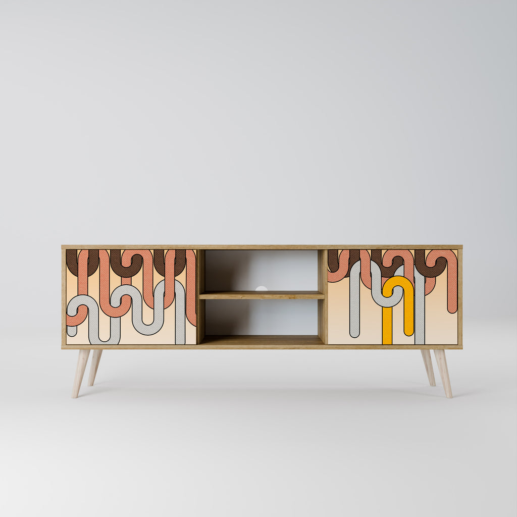COLORFUL STRINGS 2-Door TV Cabinet
