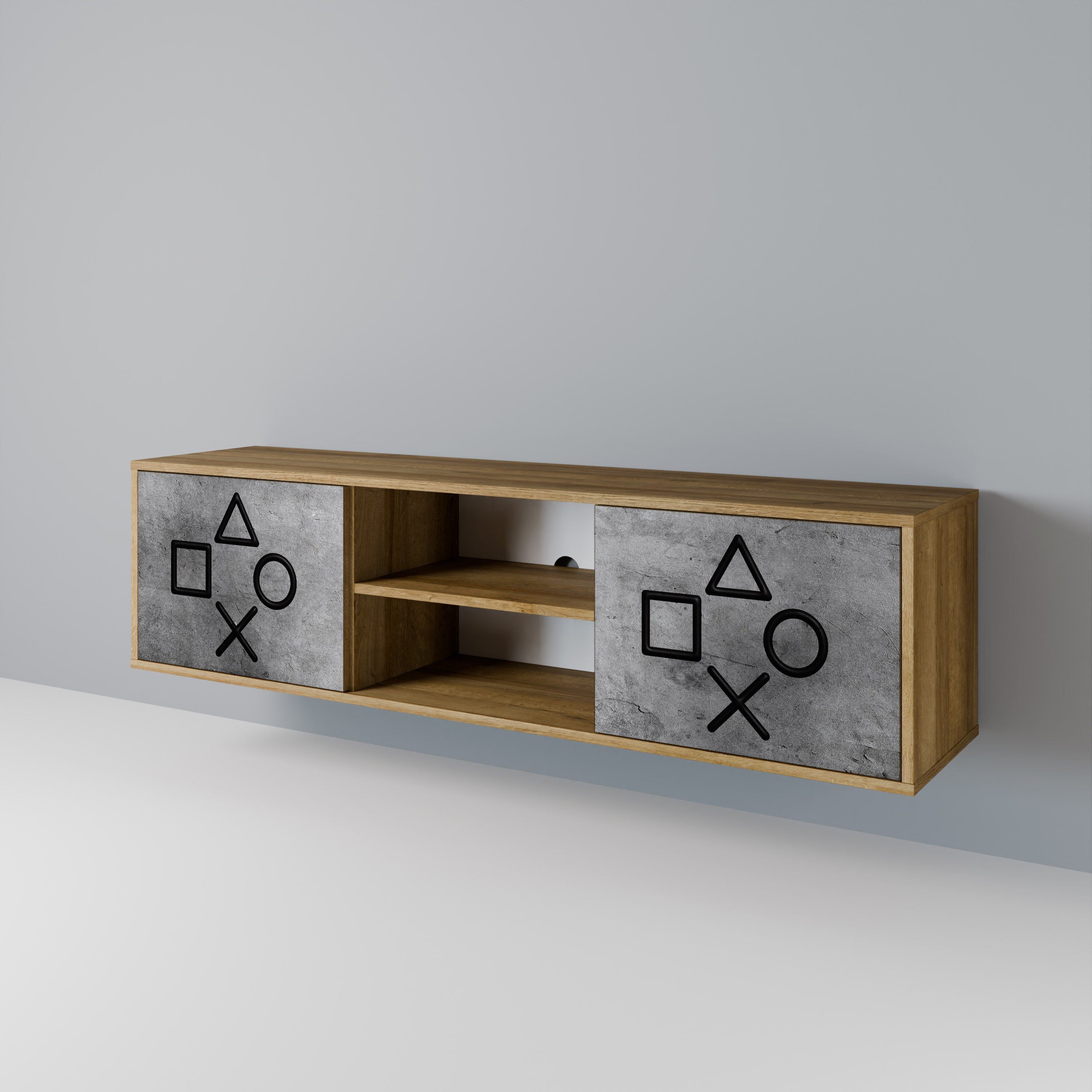 GAMER CHOICE 2-Door TV Cabinet