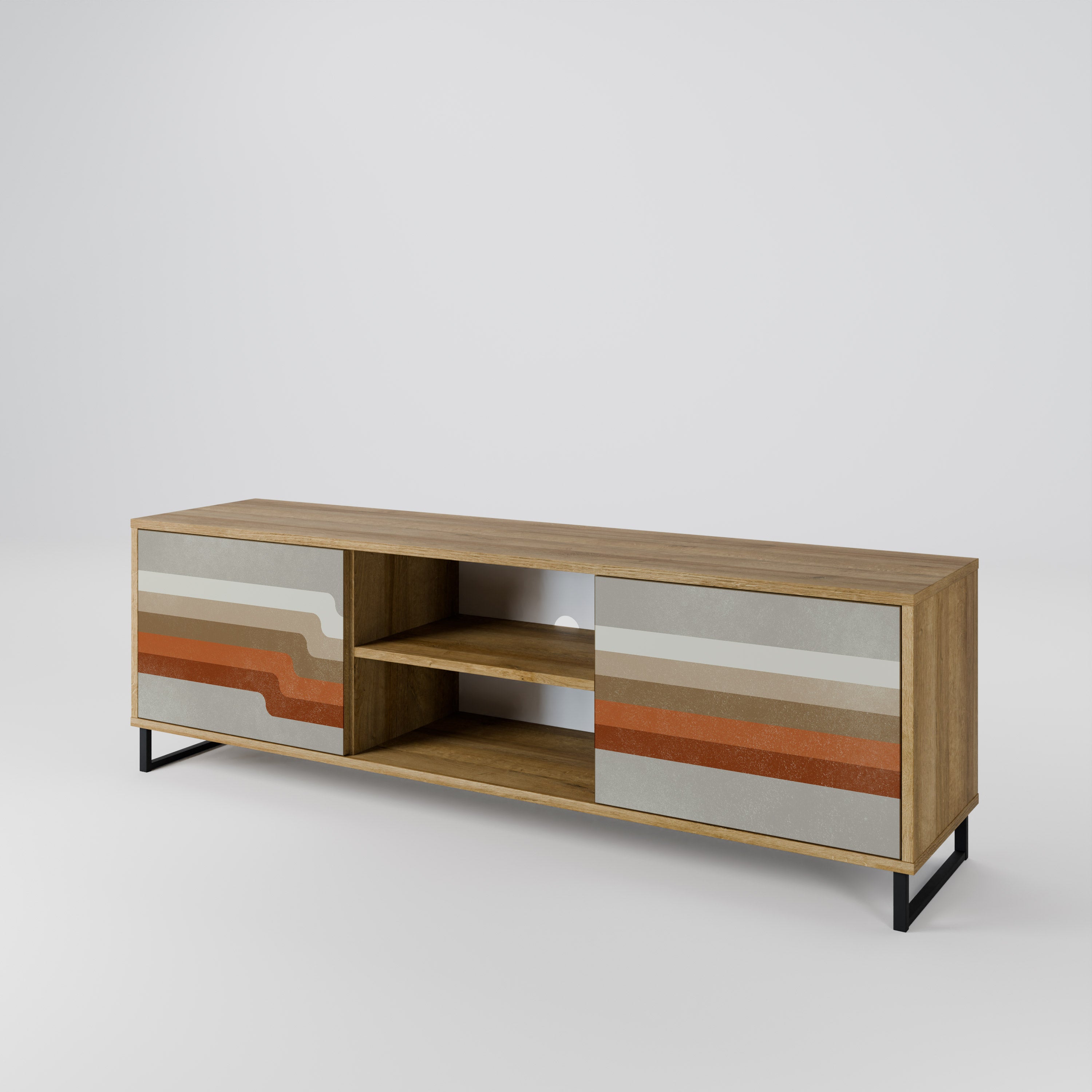 PECULIAR TRAIL 2-Door TV Cabinet