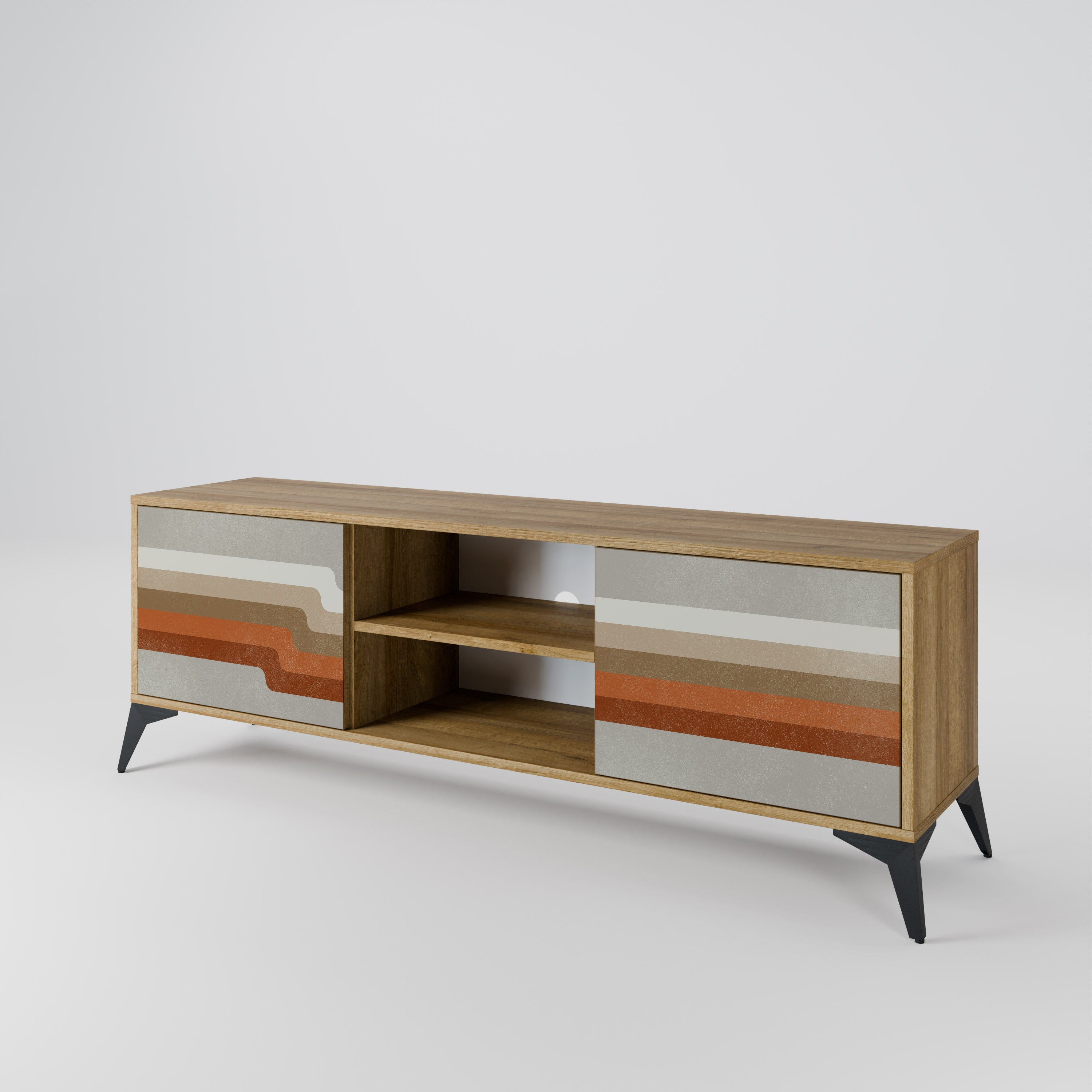 PECULIAR TRAIL 2-Door TV Cabinet