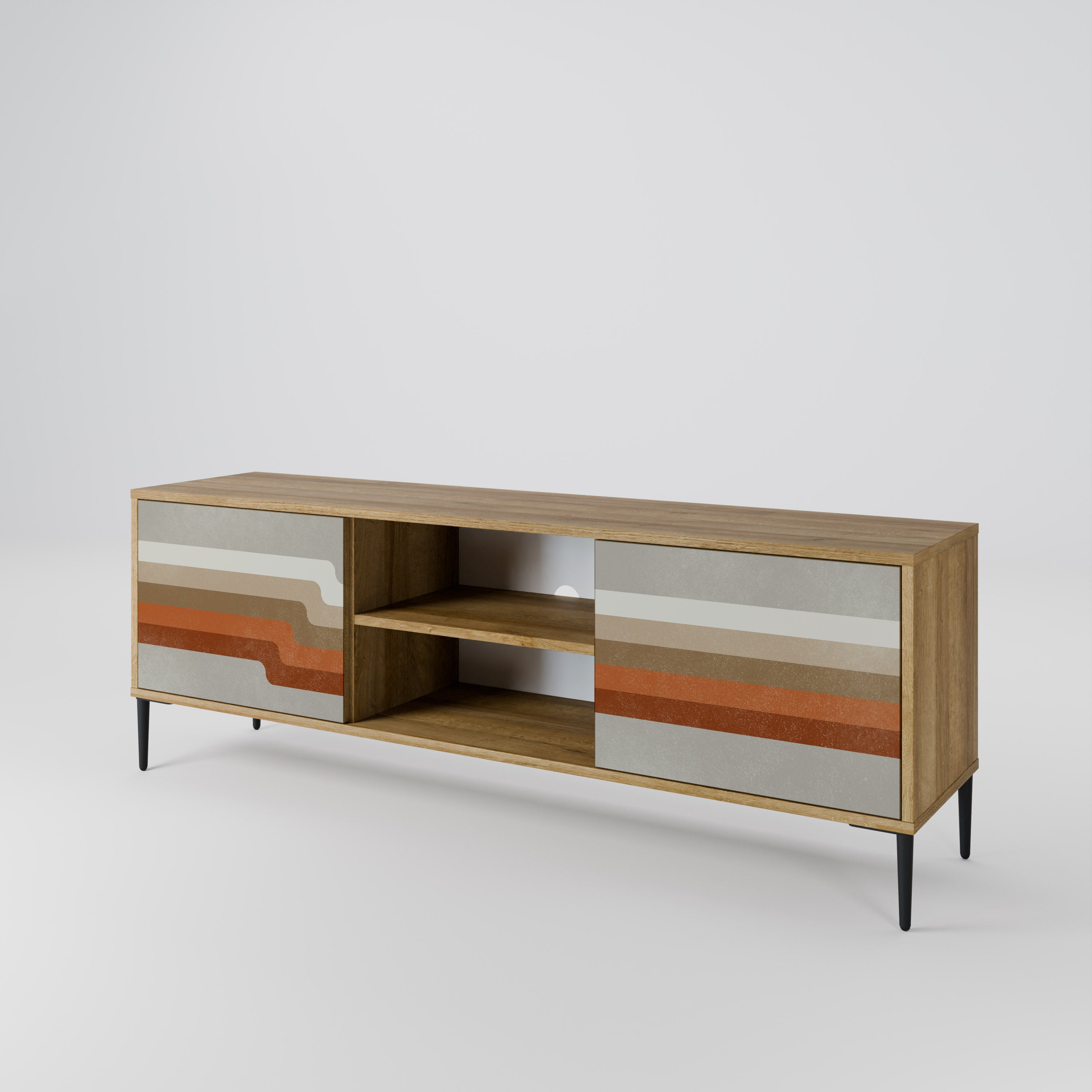 PECULIAR TRAIL 2-Door TV Cabinet