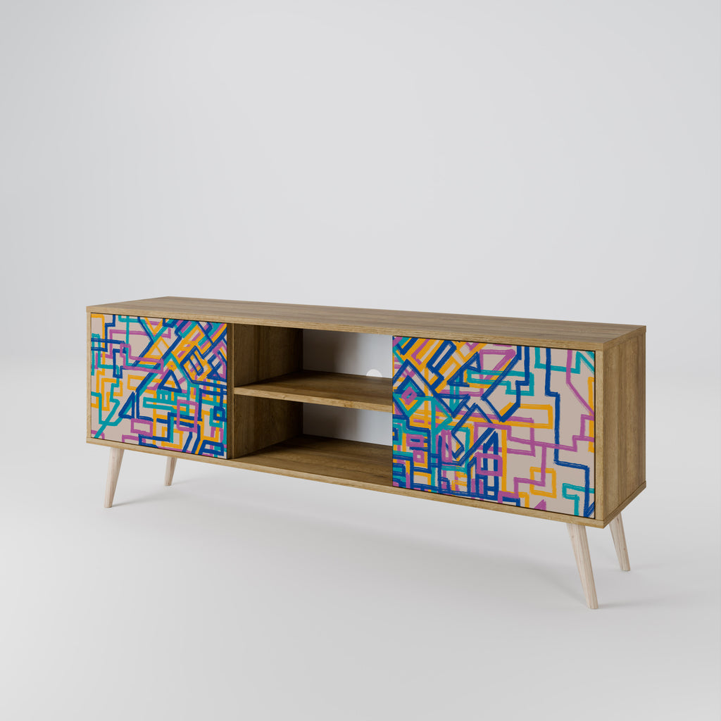 MEMORIES MAP 2-Door TV Cabinet