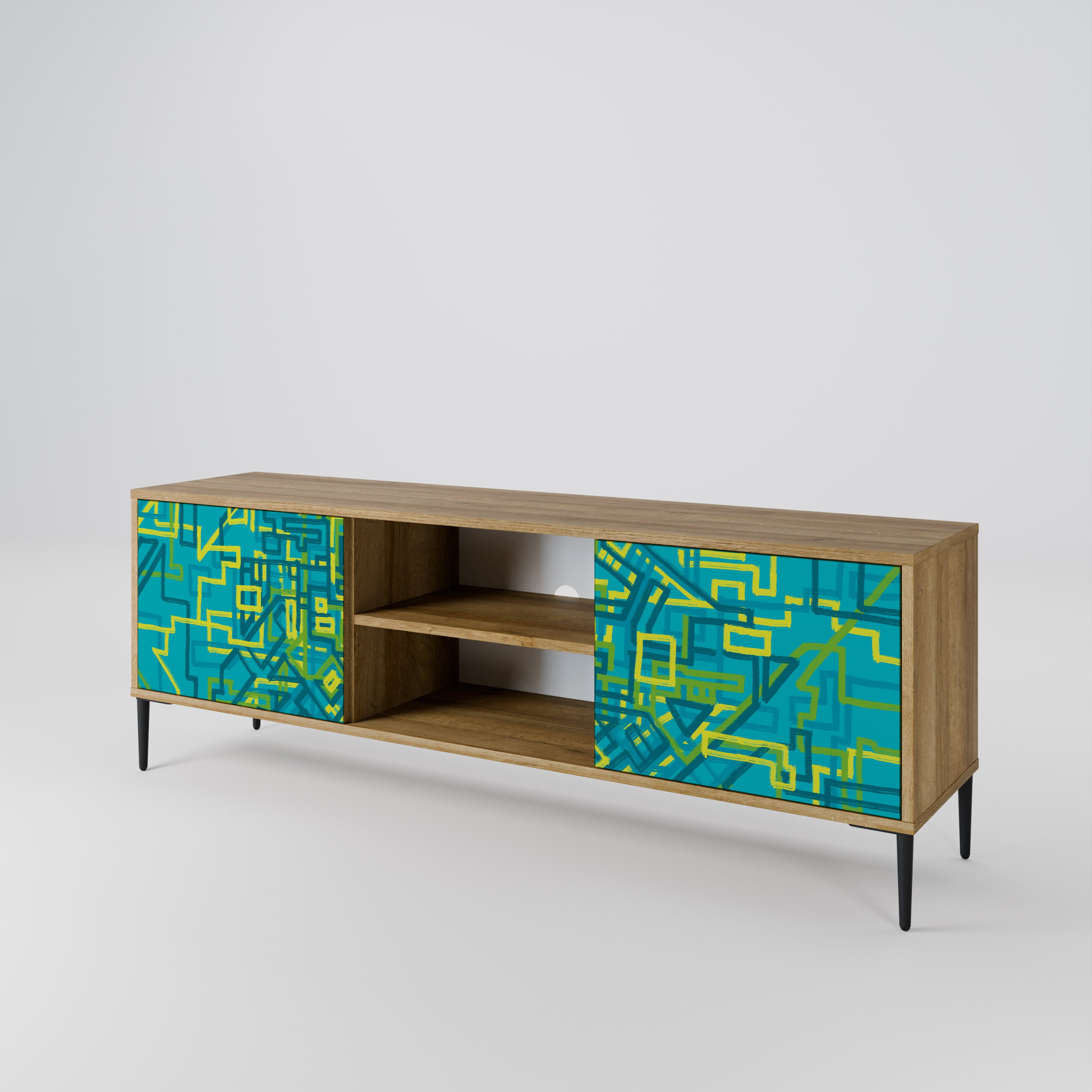 NOSTALGIC MEMORIES 2-Door TV Cabinet