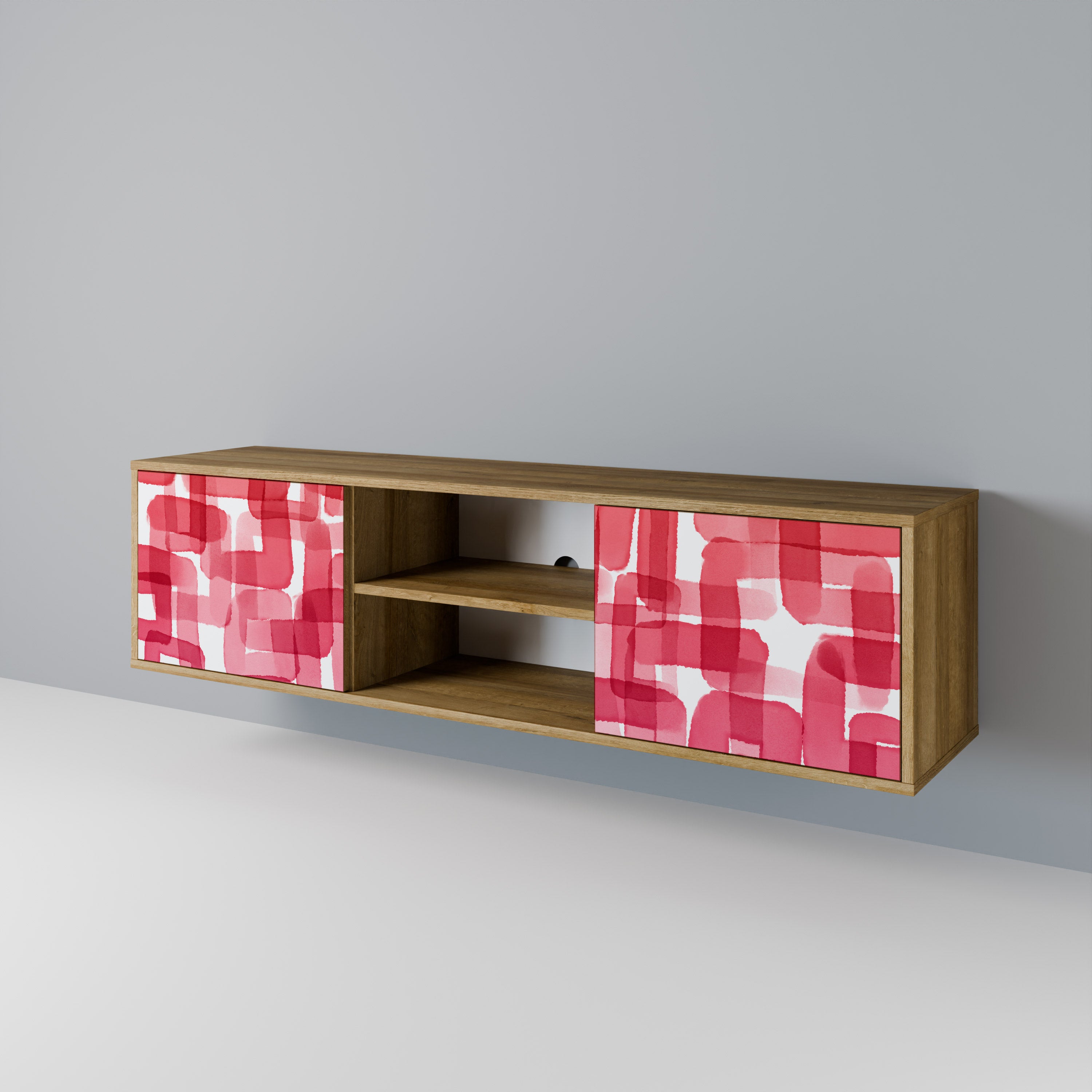 KALEIDOSCOPIC CUBISM 2-Door TV Cabinet