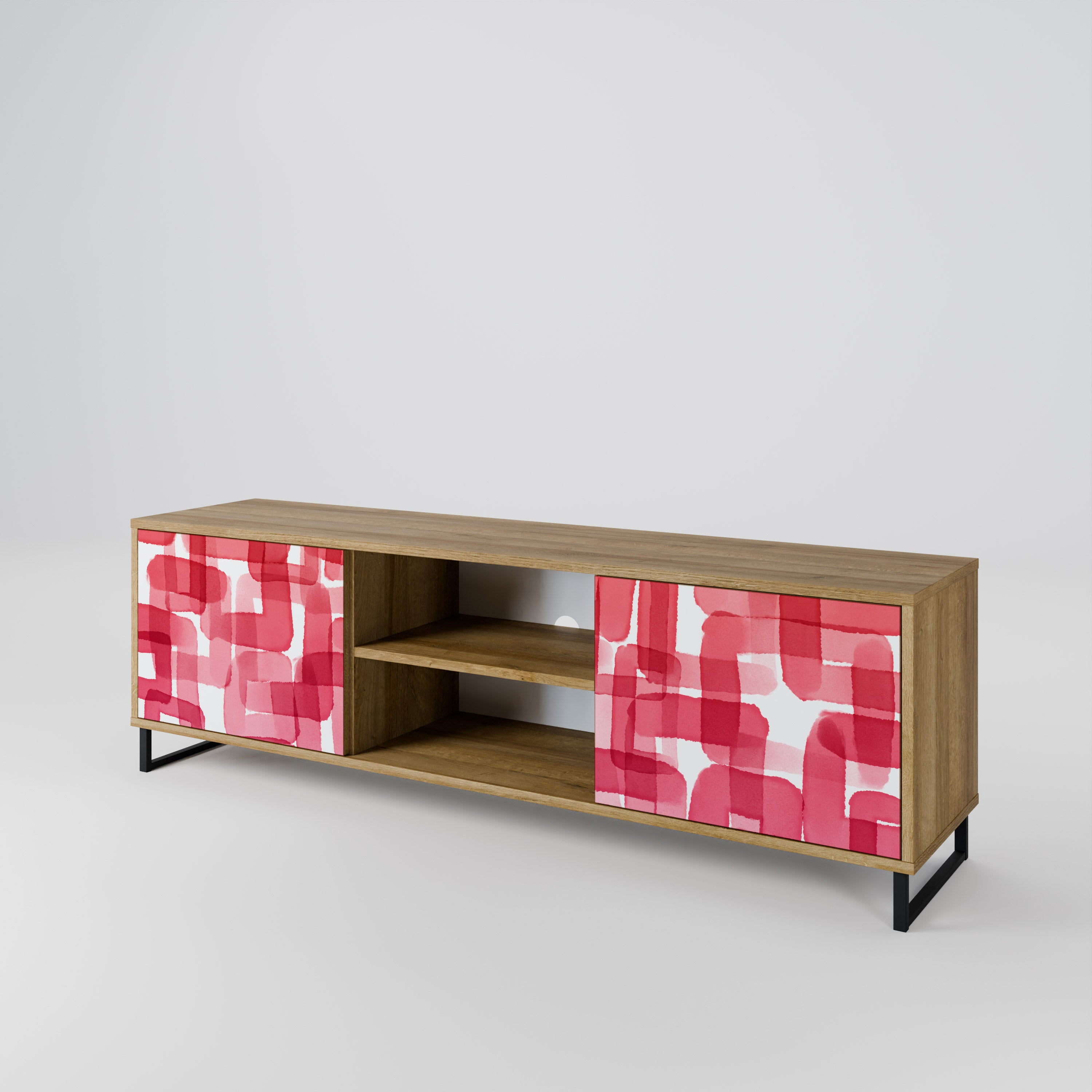 KALEIDOSCOPIC CUBISM 2-Door TV Cabinet