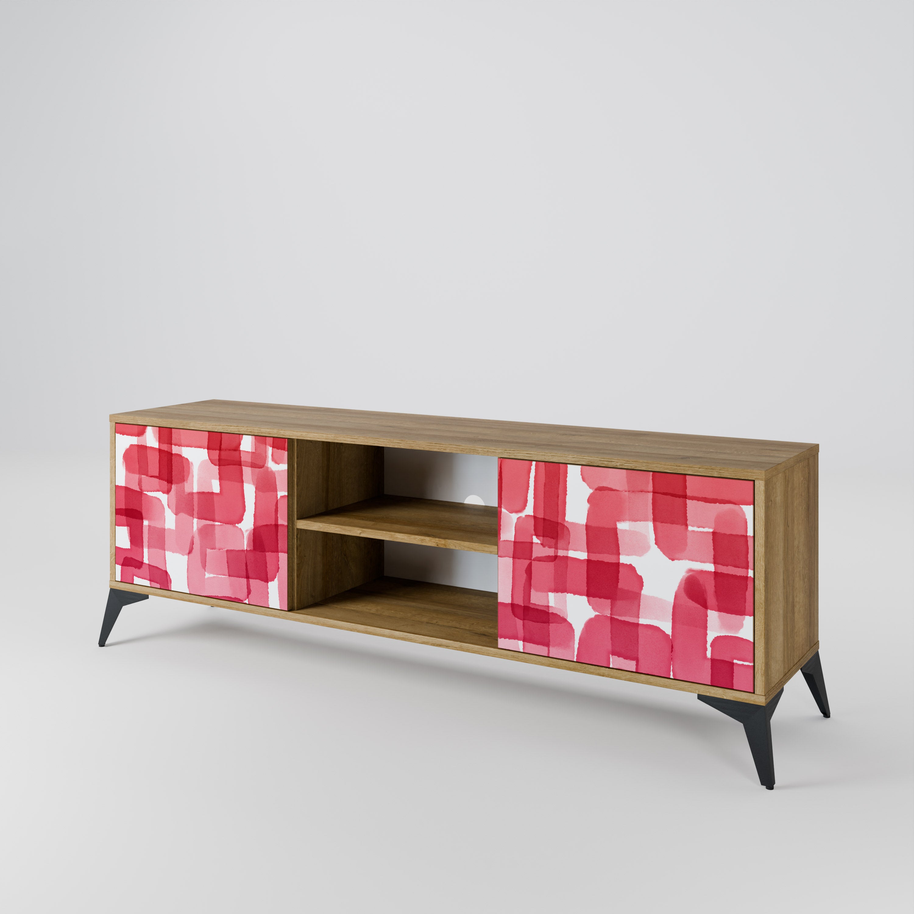 KALEIDOSCOPIC CUBISM 2-Door TV Cabinet