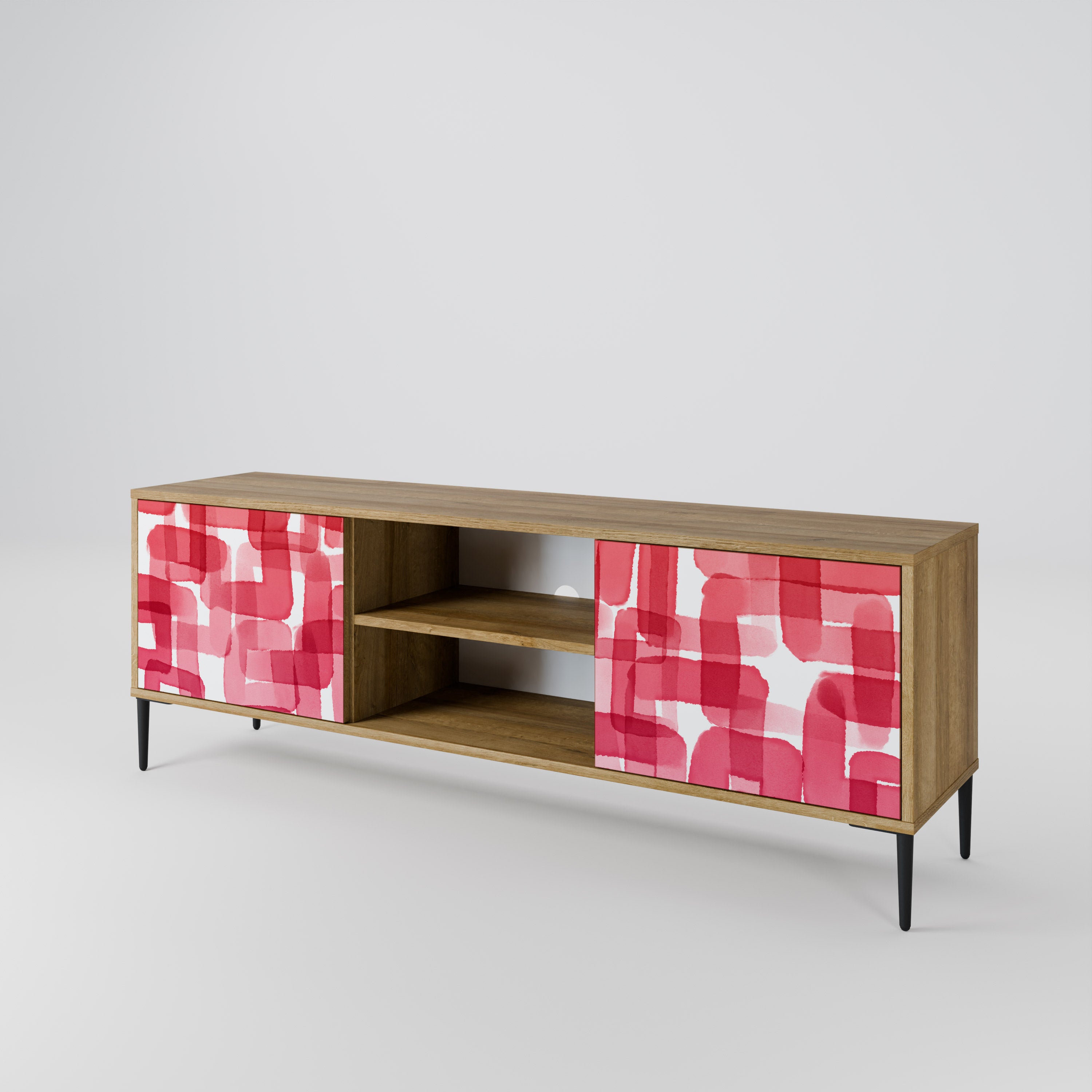 KALEIDOSCOPIC CUBISM 2-Door TV Cabinet