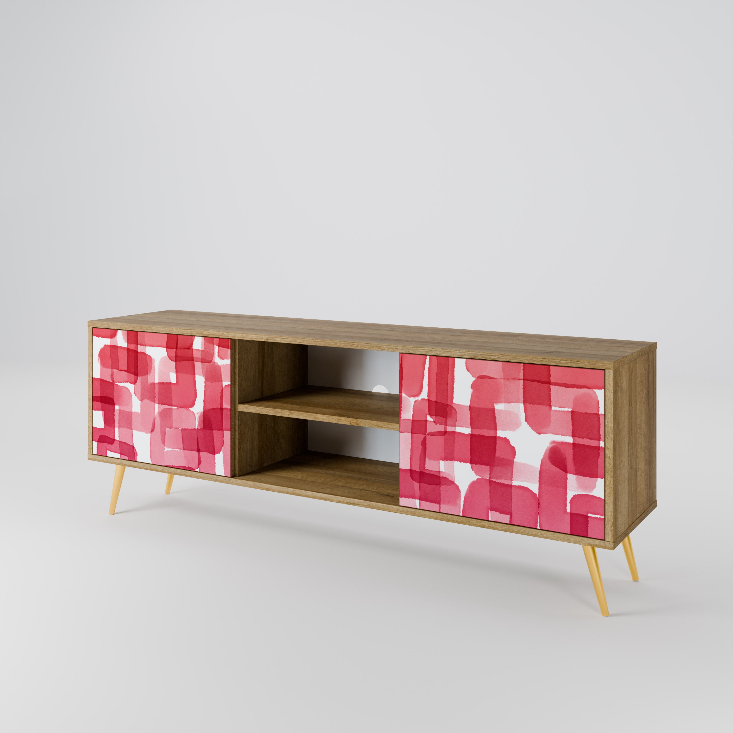 KALEIDOSCOPIC CUBISM 2-Door TV Cabinet
