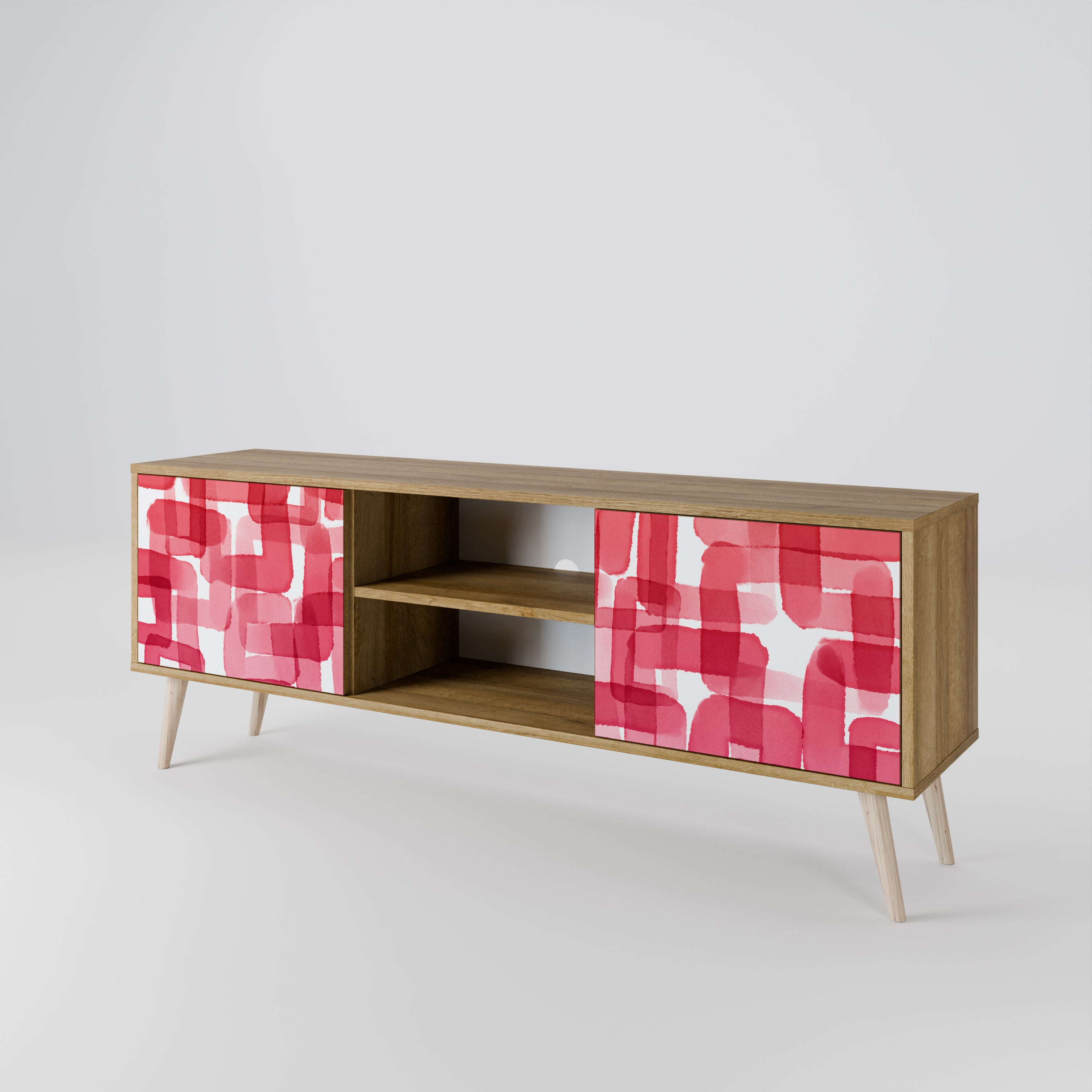 KALEIDOSCOPIC CUBISM 2-Door TV Cabinet