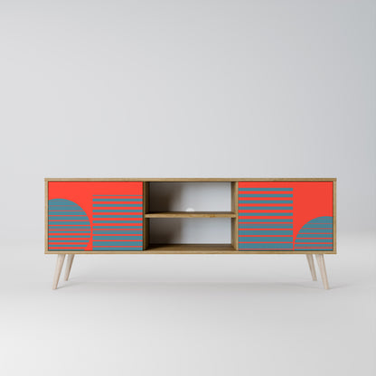 RISING GEOMETRY STARS Dvoudveřový TV stolek