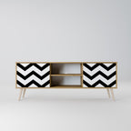 CLASSIC ZIG ZAG 2-Door TV Cabinet