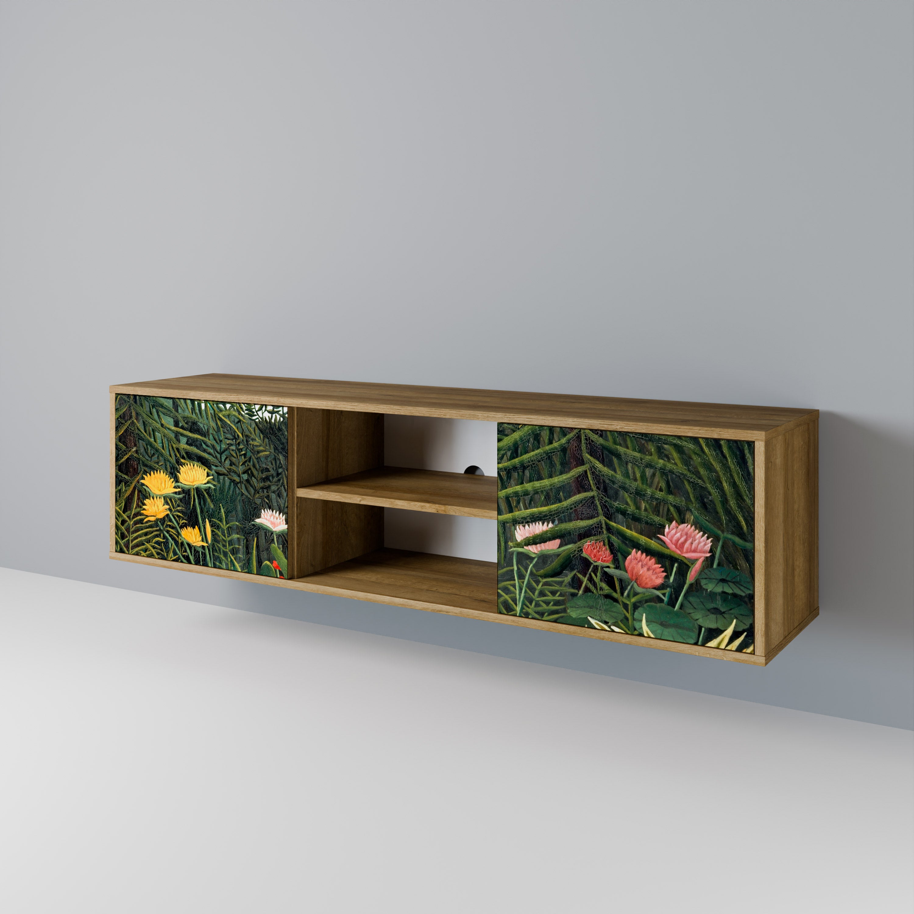 VIRGIN FOREST WITH SUNSET 2-Door TV Cabinet