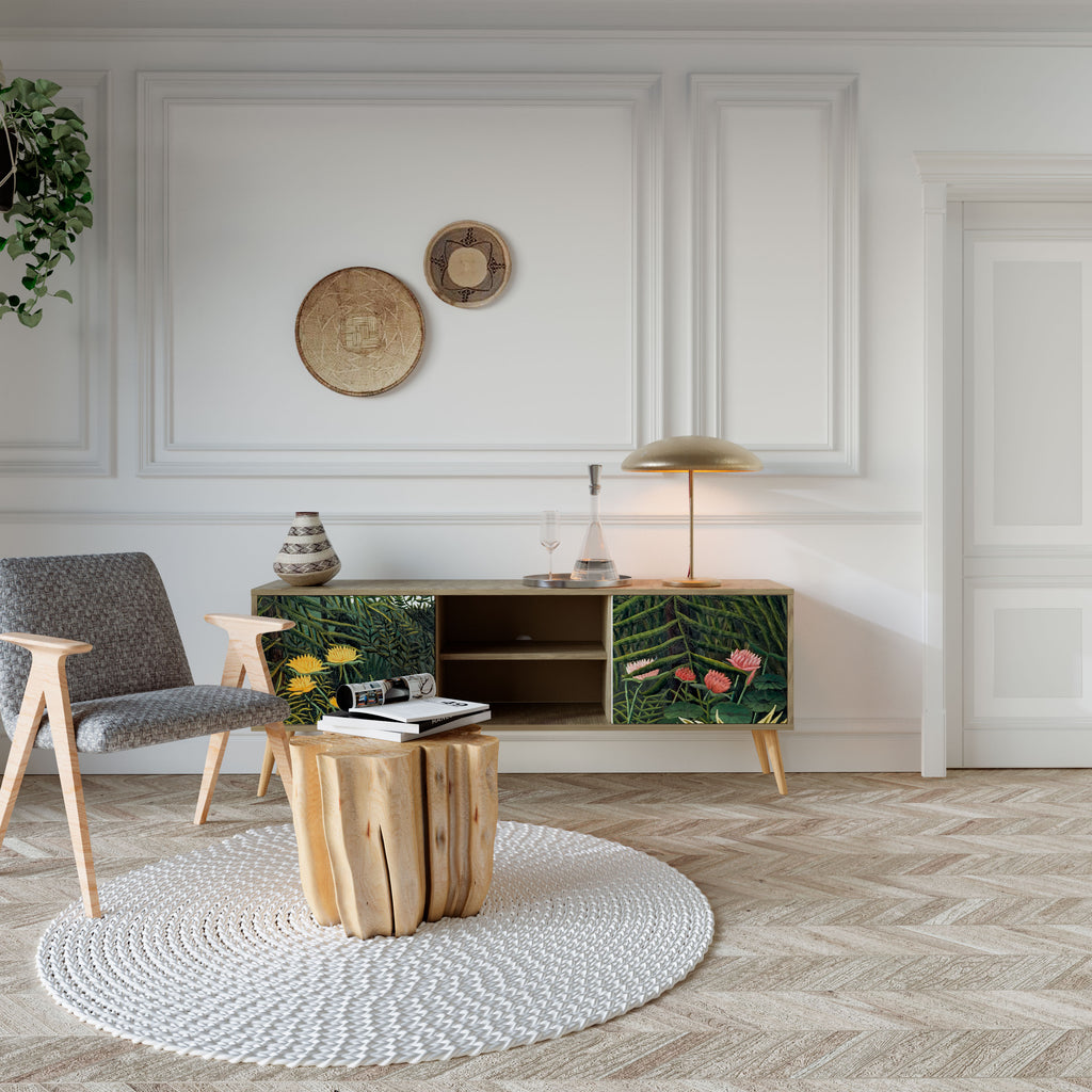 VIRGIN FOREST WITH SUNSET 2-Door TV Cabinet