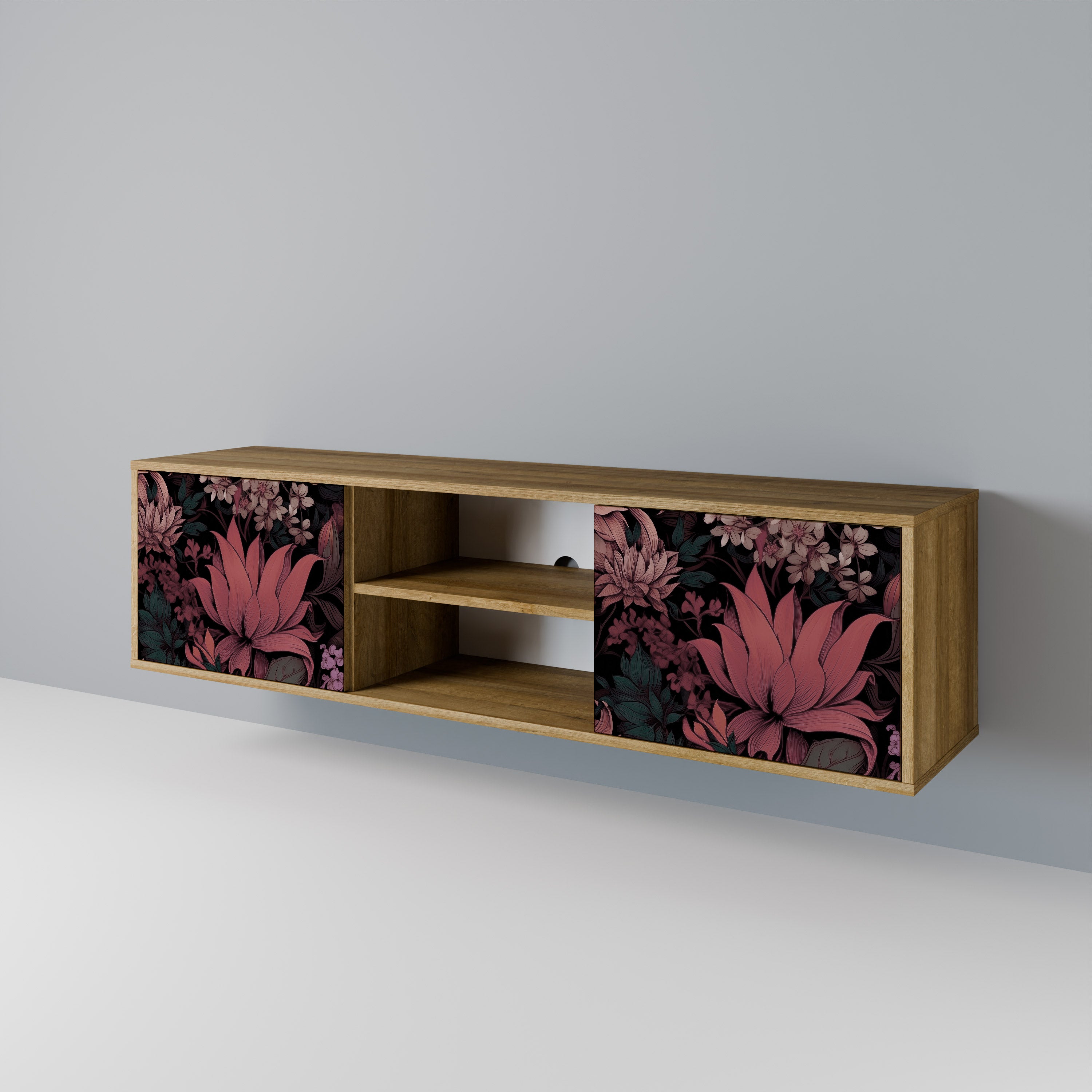 FLORAL WHISPER 2-Door TV Cabinet
