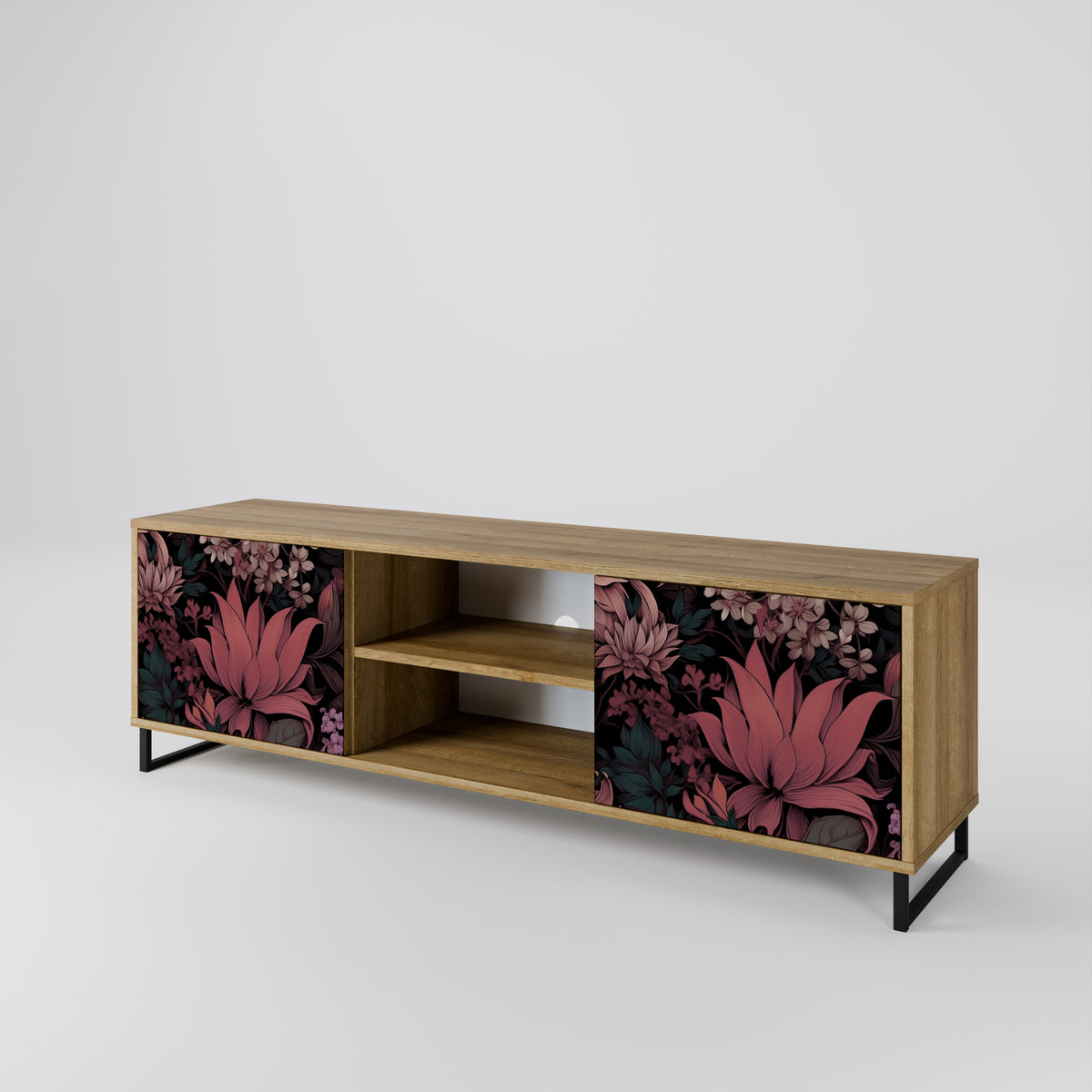 FLORAL WHISPER Dvoudveřový TV stolek