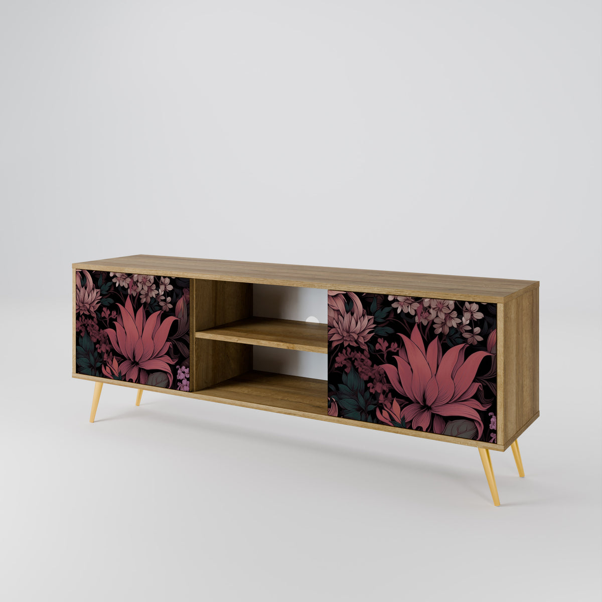FLORAL WHISPER Dvoudveřový TV stolek